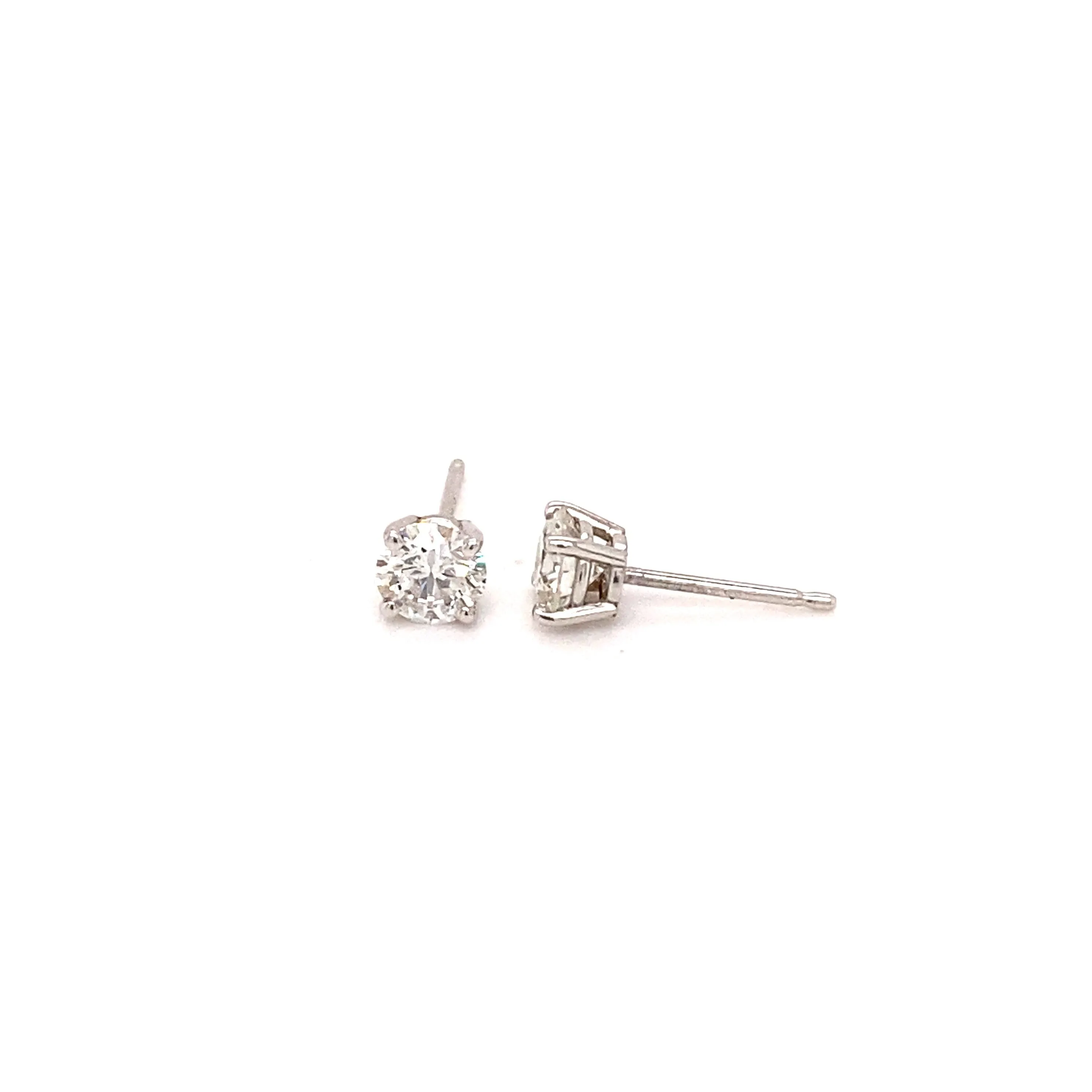 0.79ct G SI-2 Diamond 4-Prong Studs