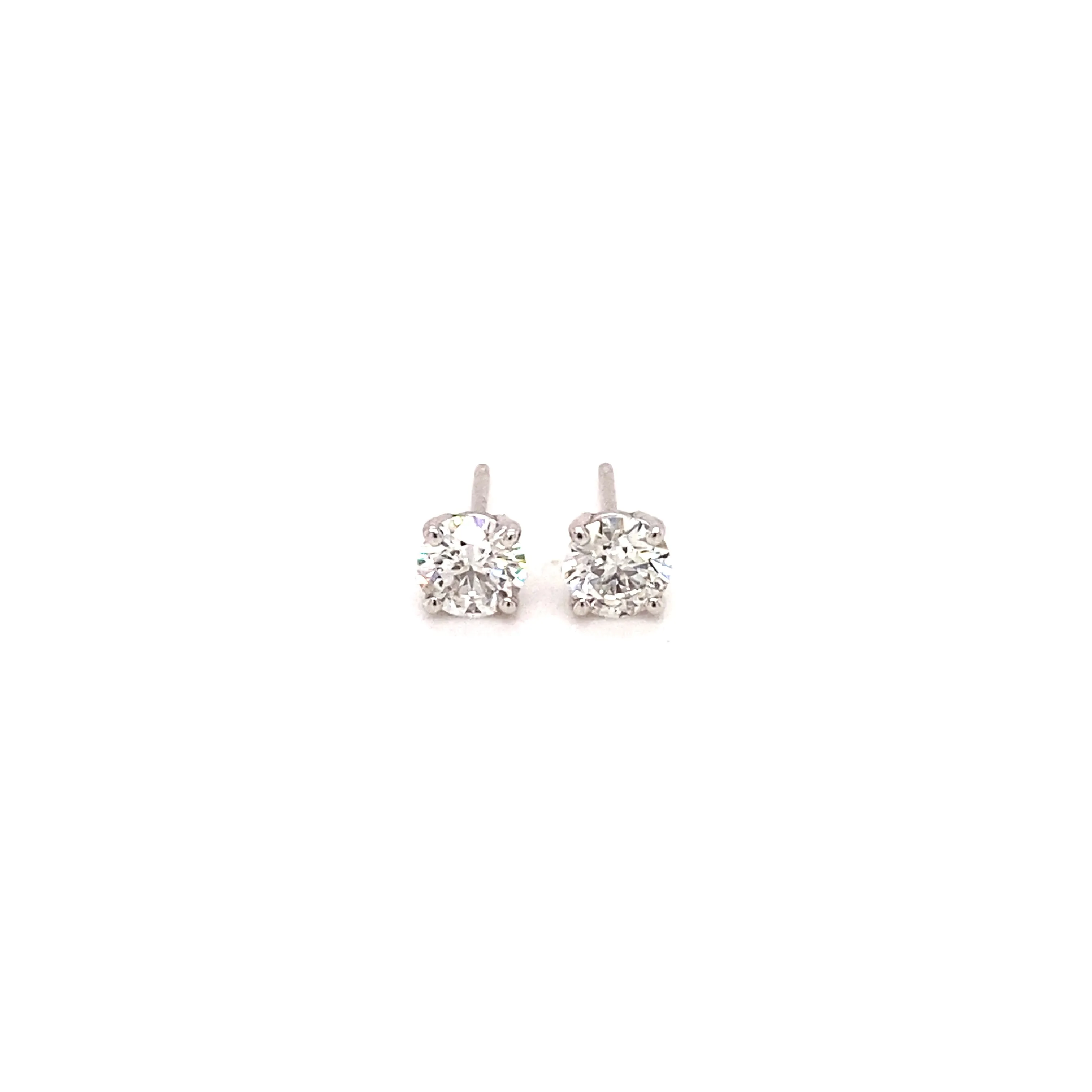 0.79ct G SI-2 Diamond 4-Prong Studs