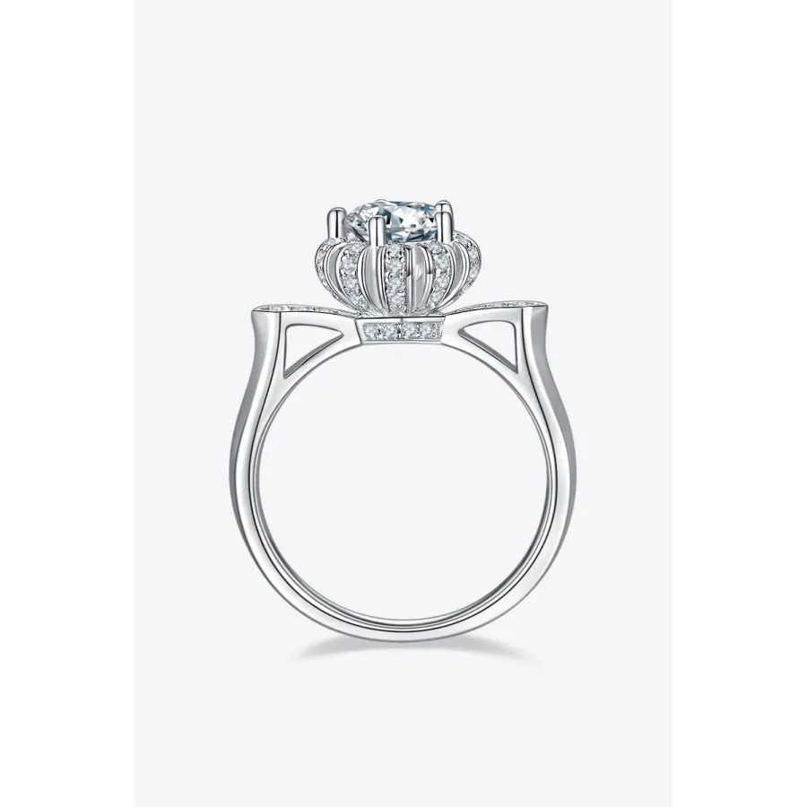 1 Carat Moissanite 925 Sterling Silver Ring