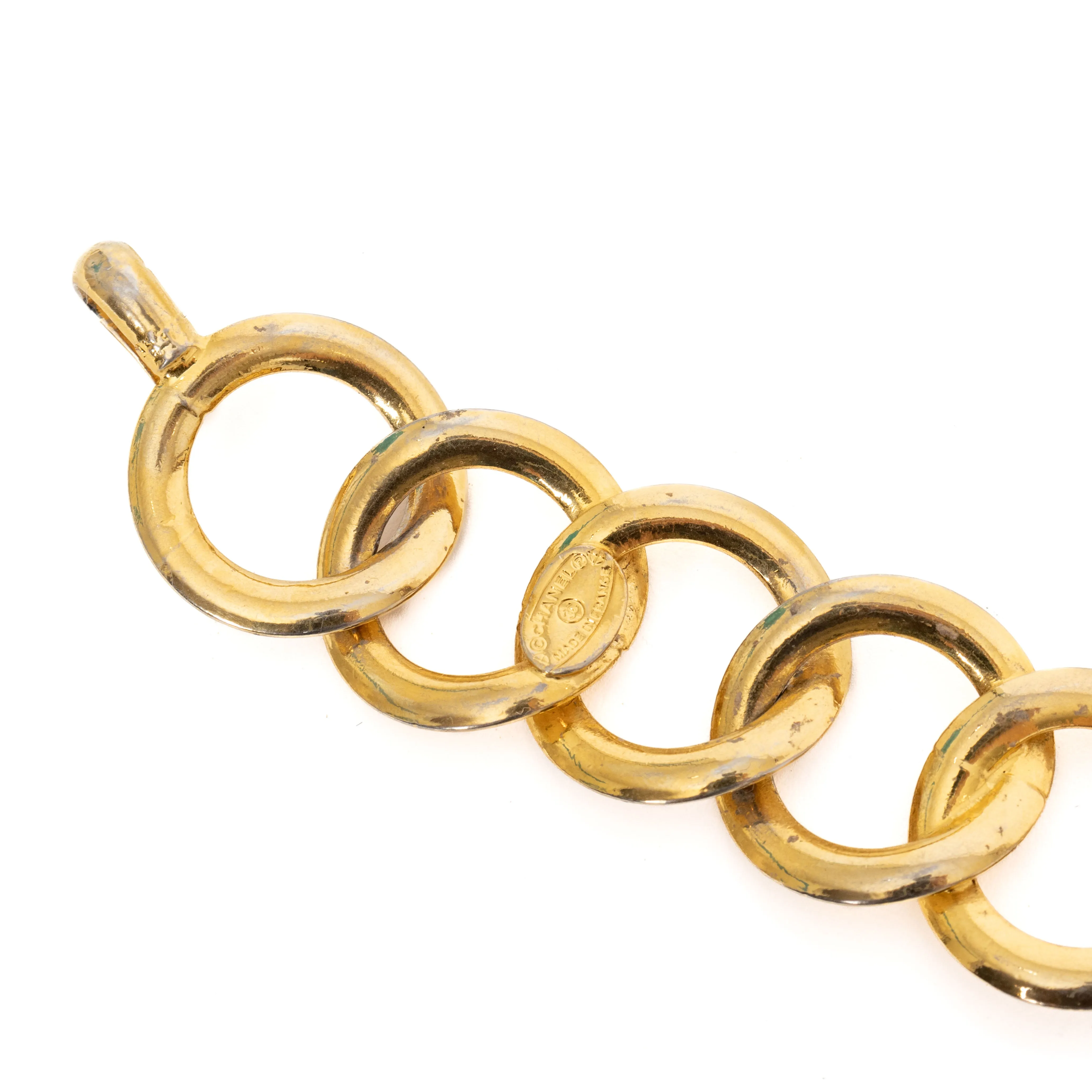 1980s Chain Link Gold-Tone Necklace