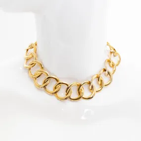 1980s Chain Link Gold-Tone Necklace