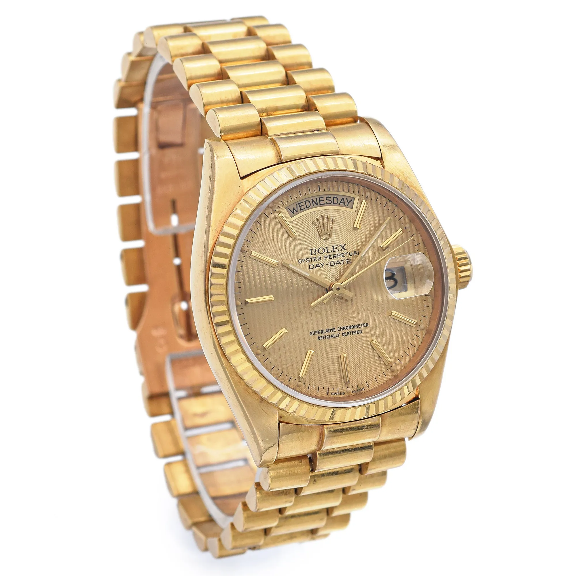 1981 Rolex President Day-Date 18K Gold Men's Automatic Watch Ref. 18038