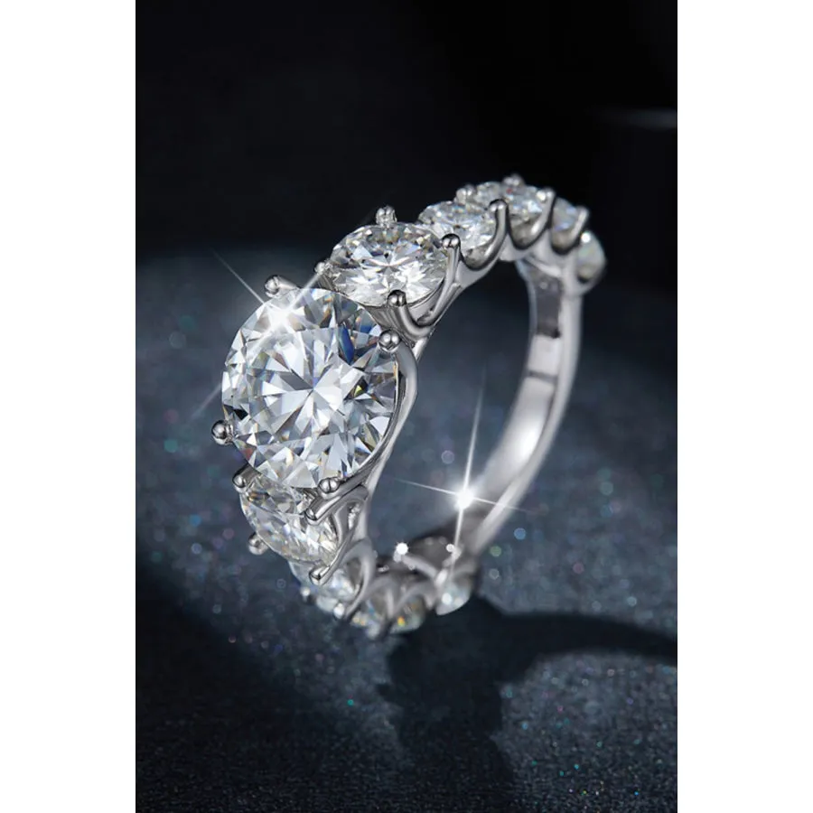 8 Carat Moissanite 925 Sterling Silver Ring