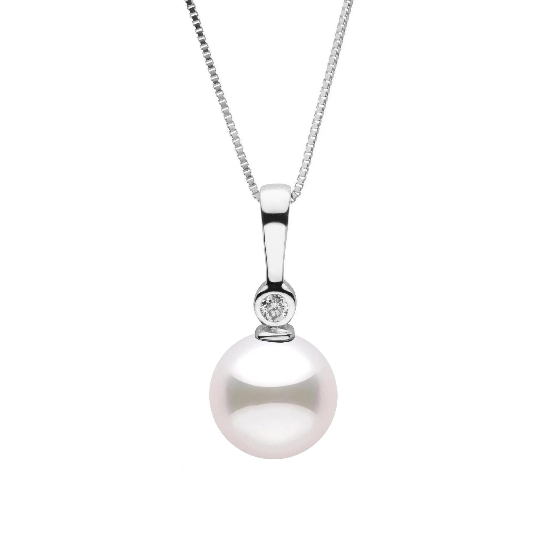 8.0-8.5 mm Akoya Pearl and Diamond Aspire Collection Pendant