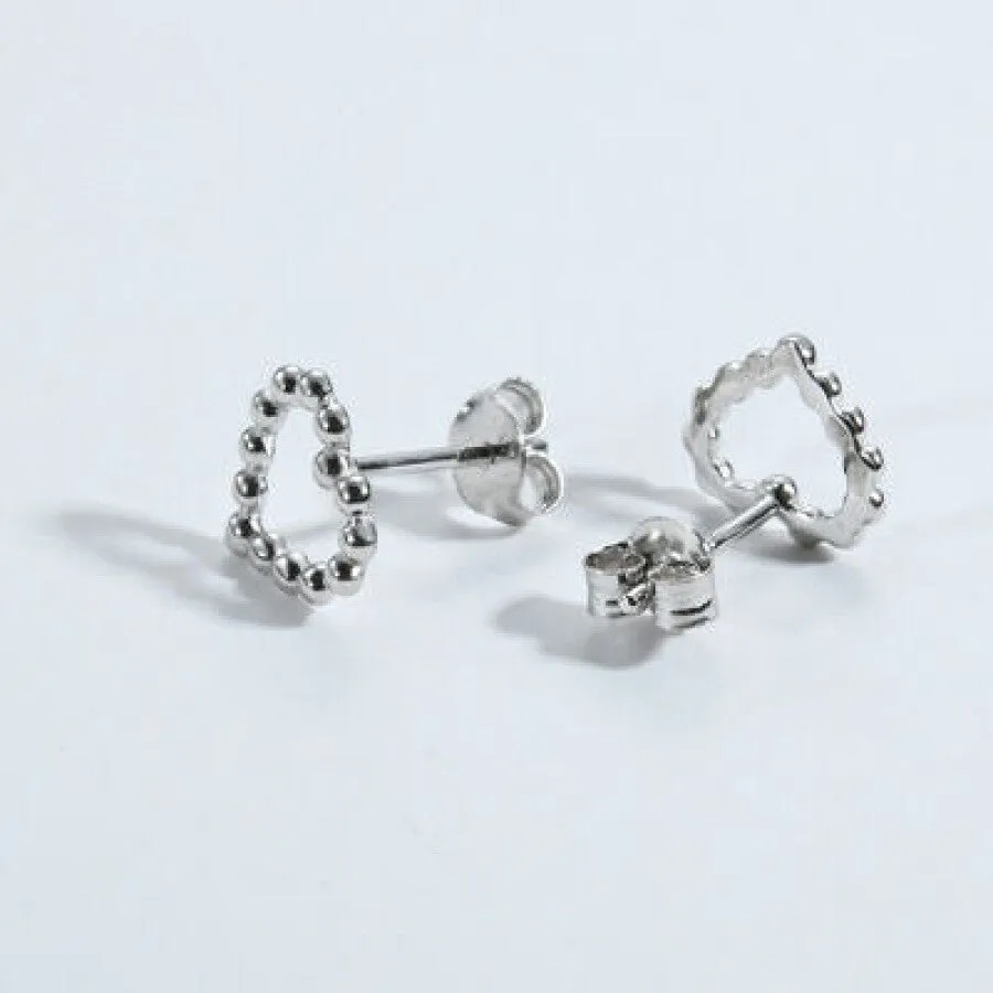 925 Sterling Silver Heart Earrings