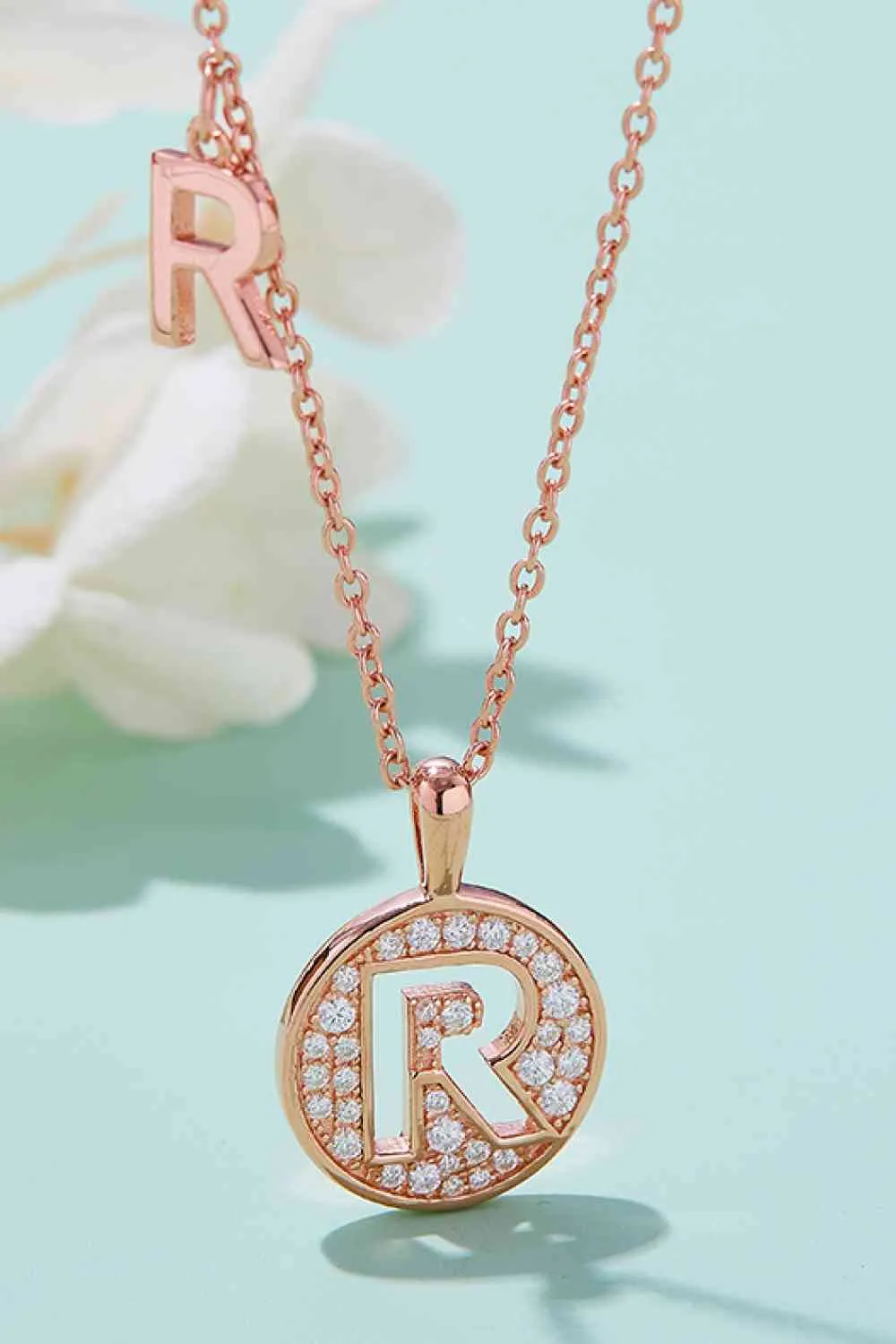 Adored Moissanite K to T Pendant Necklace