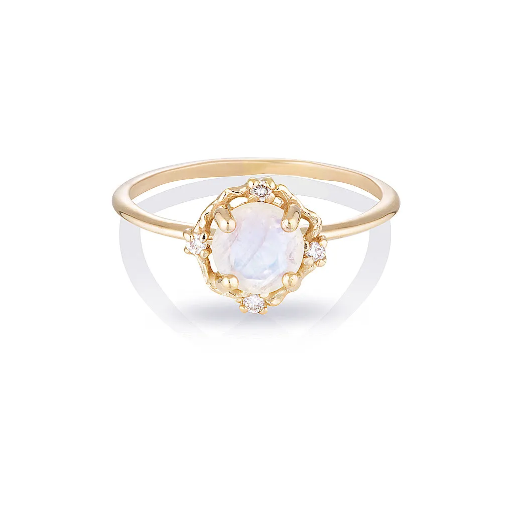 Adria II | moonstone & diamonds