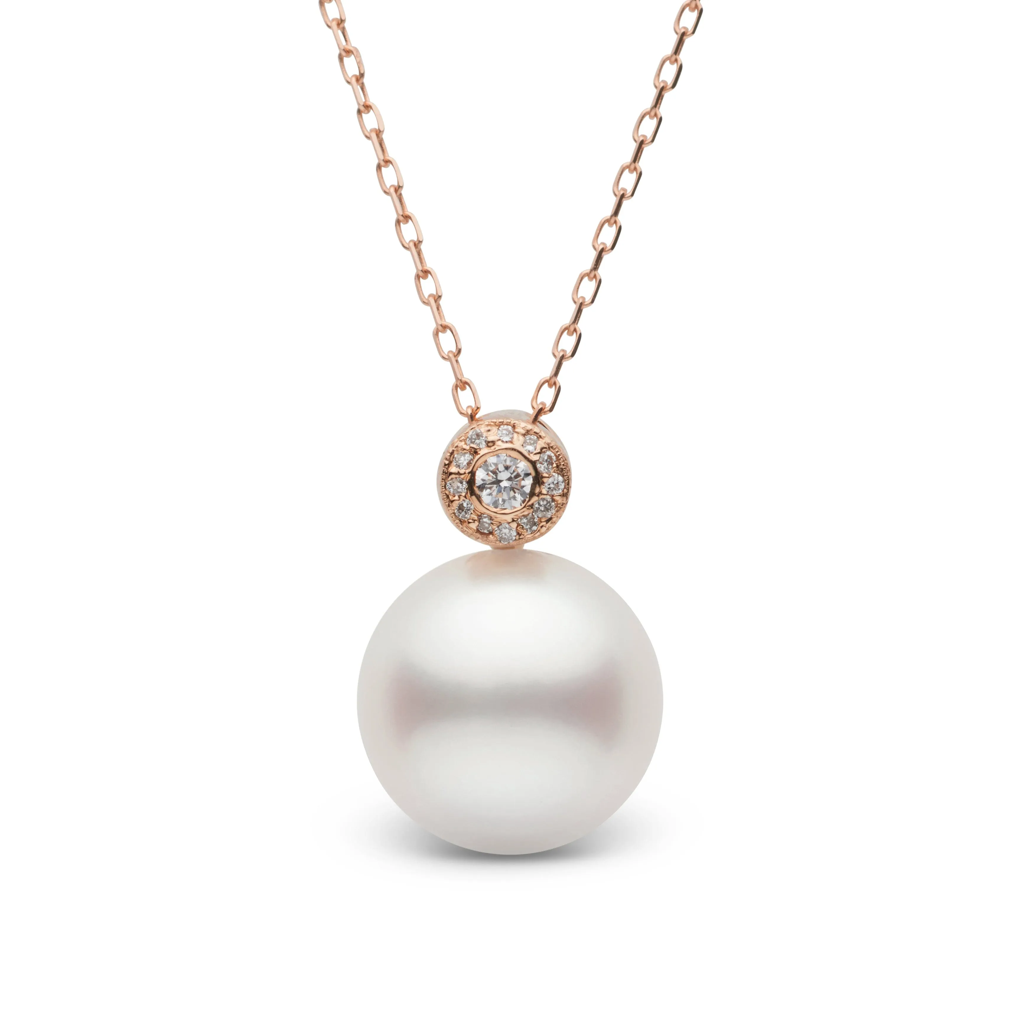 Aura Collection 11.0-12.0 mm White South Sea Pearl and Diamond Pendant