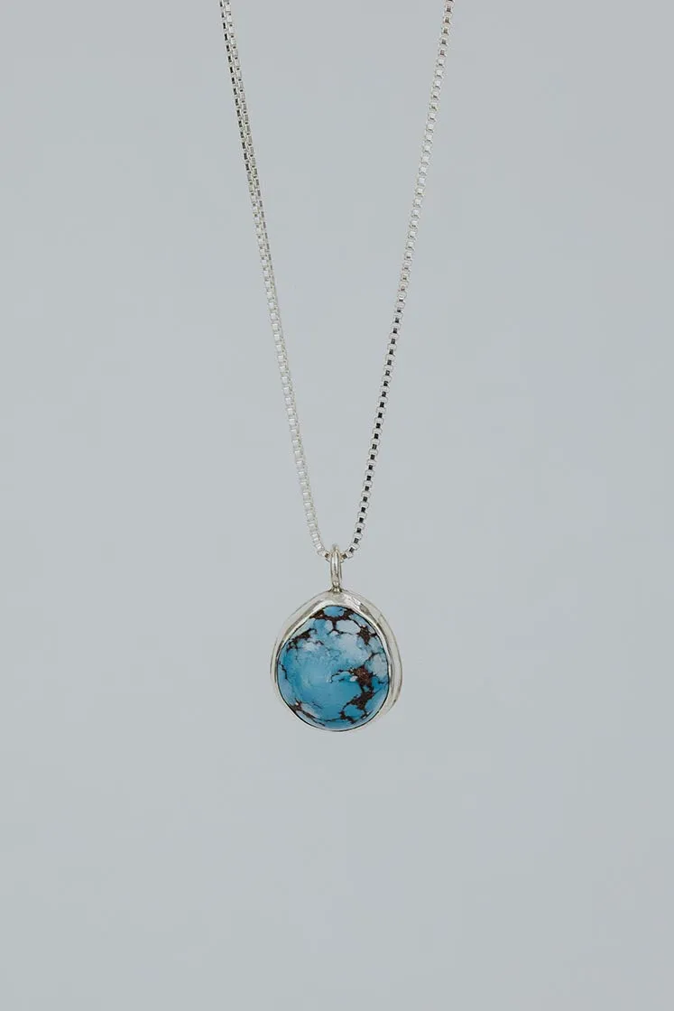 Bezel Set Necklace - Turquoise D