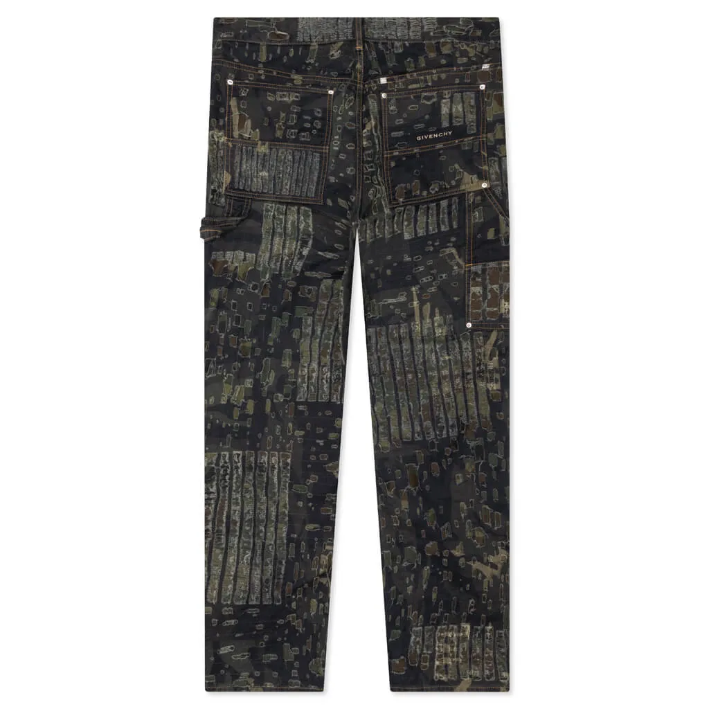 Carpenter Denim Trousers - Brown/Khaki