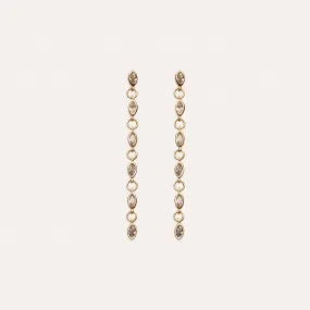 Cascade Earrings in 14kt Gold Over Sterling Silver