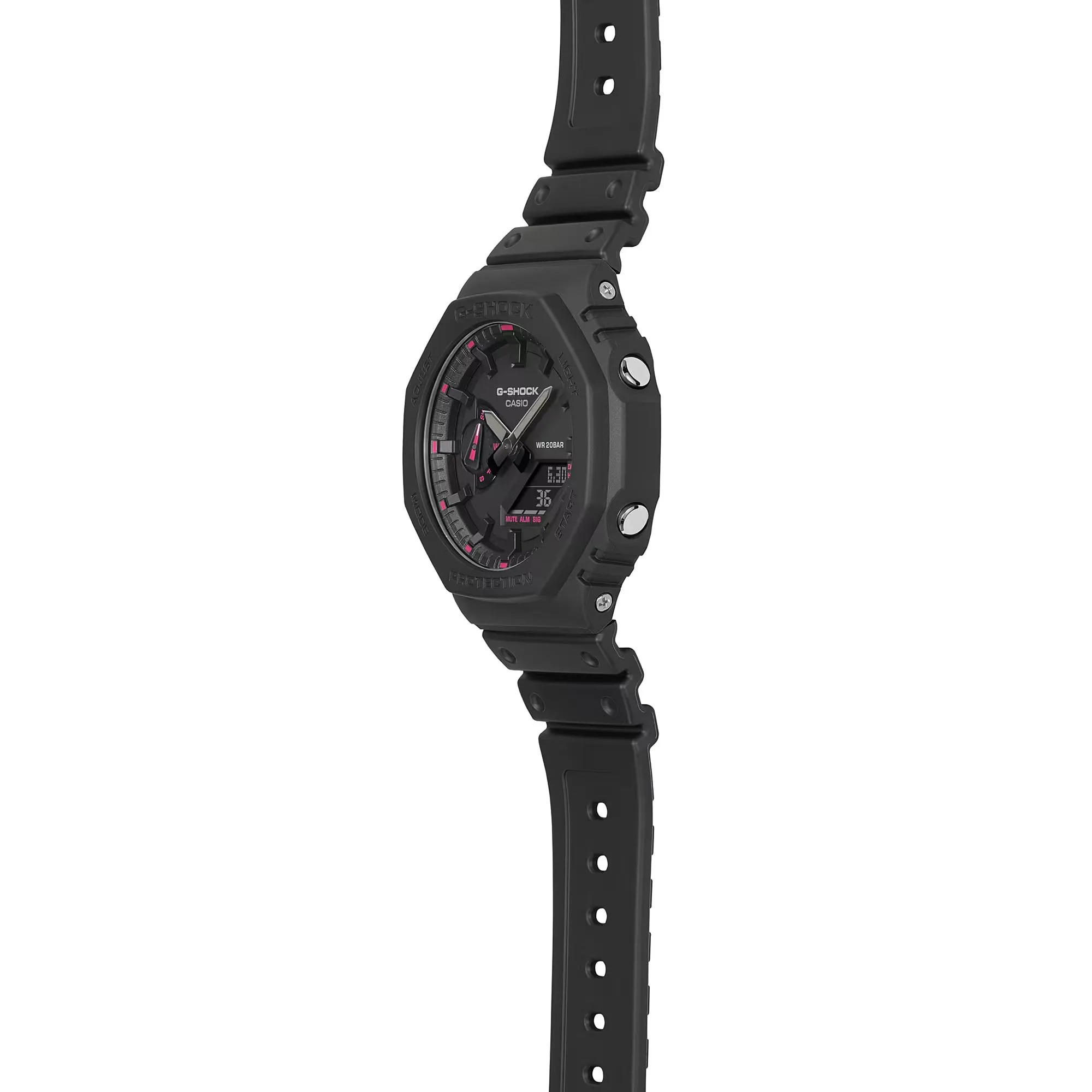 Casio G-Shock CasiOak Pink Black Breast Cancer Watch GA2100P-1A