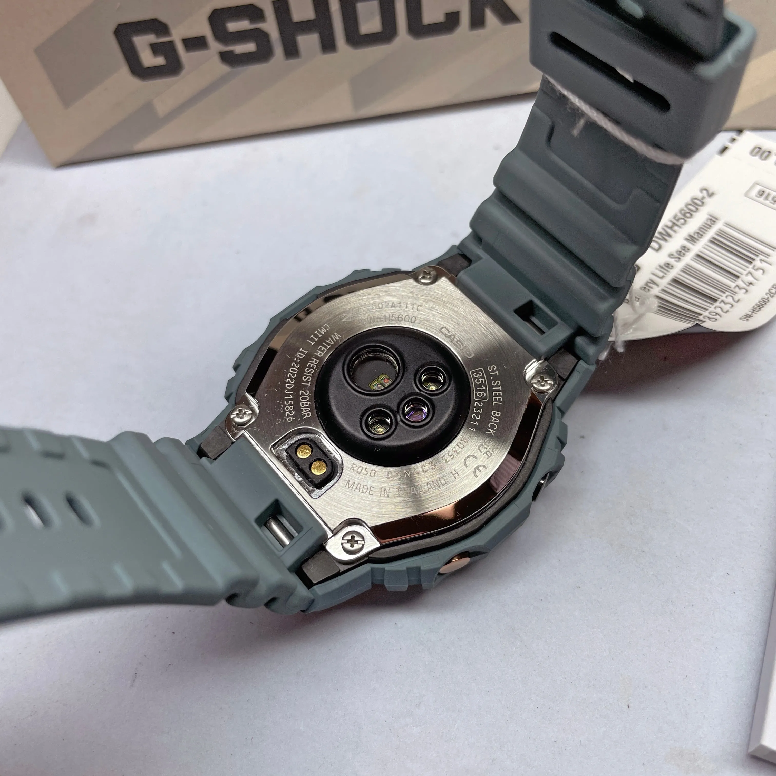 CASIO G-SHOCK DWH5600-2 Teal Move Heart Rate Monitor Solar Activity Watch