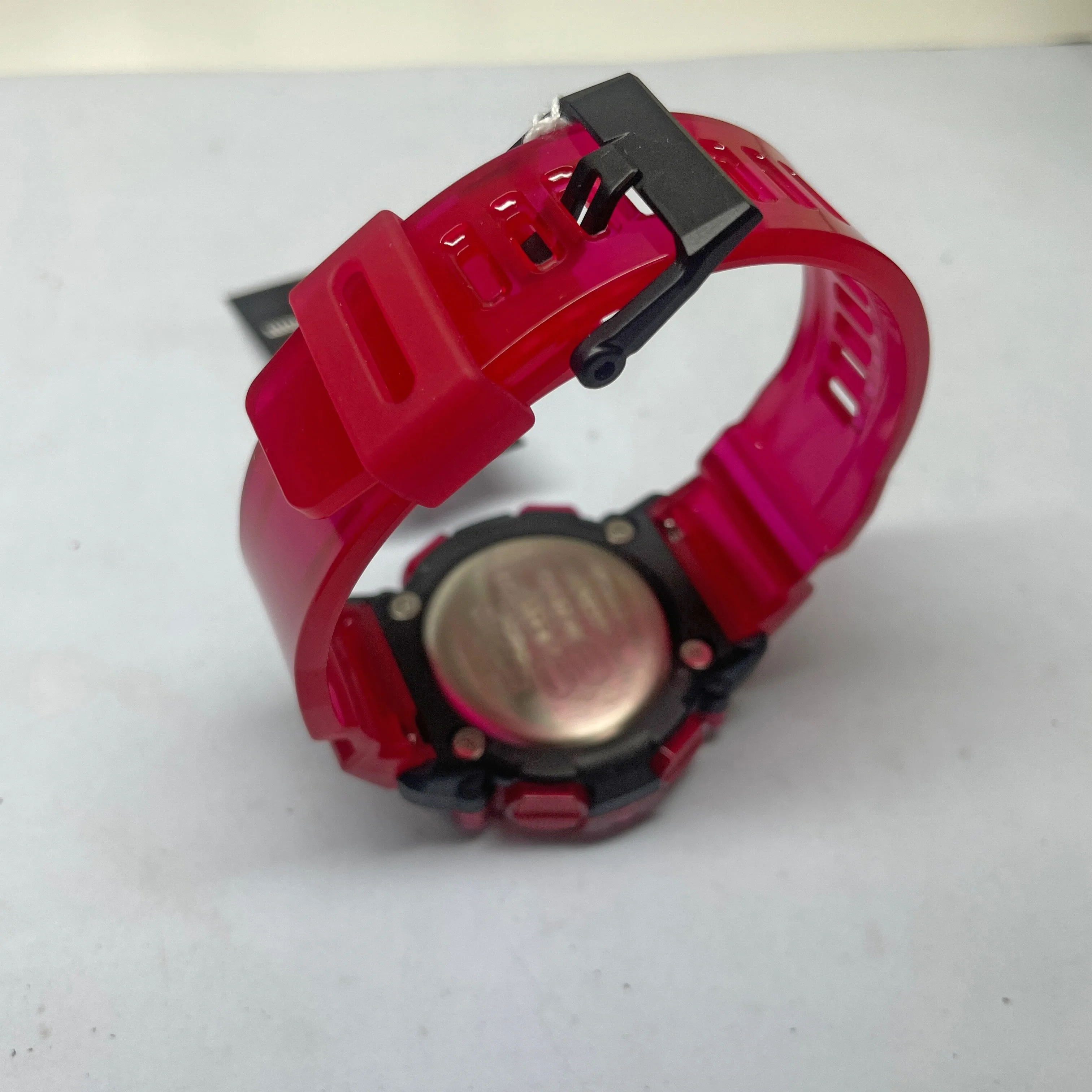 Casio G-Shock GA2200SKL-4A Sound Waves Series Skeleton Translucent Red Watch for Men