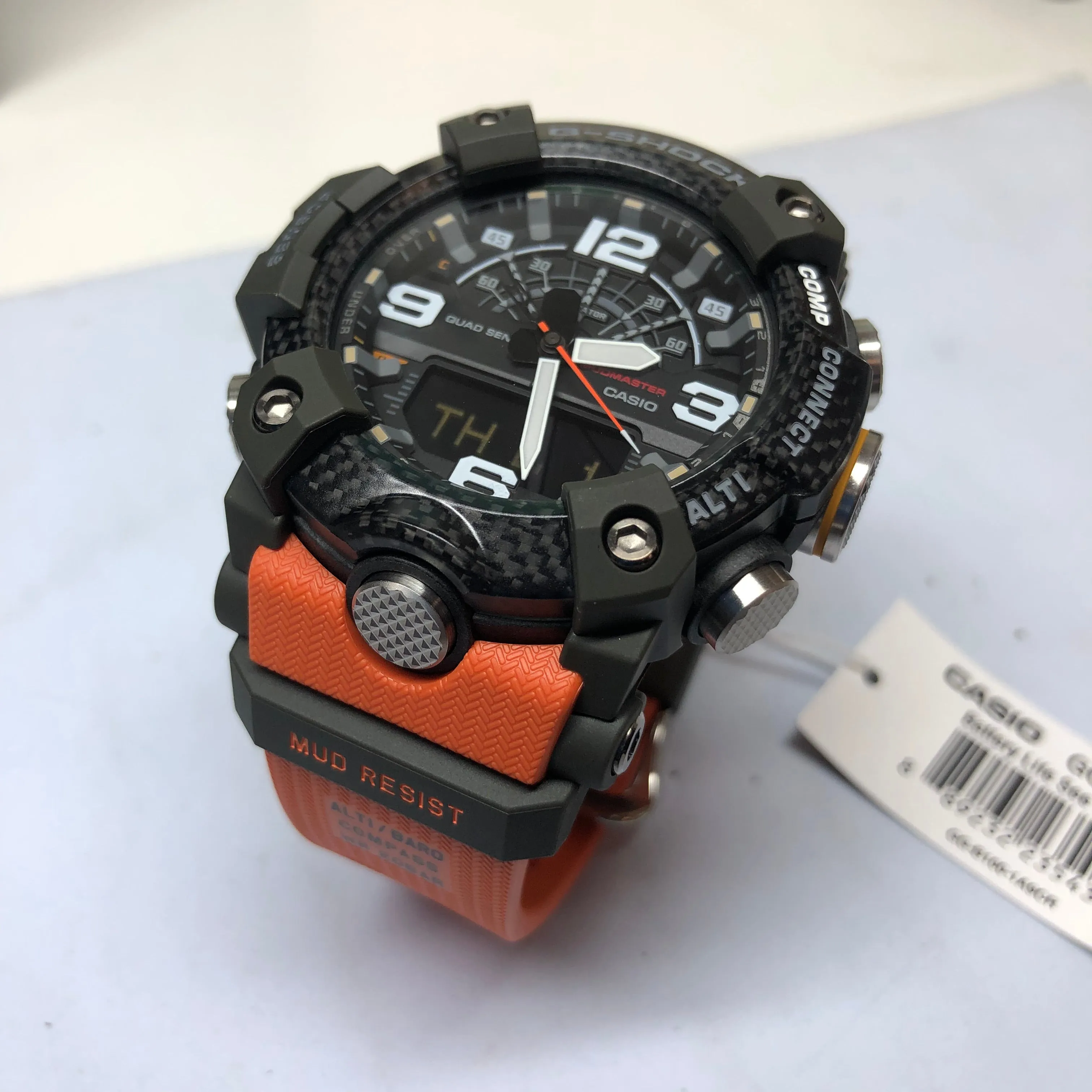 CASIO G-Shock GGB100-1A9 Orange Mudmaster Carbon Core Watch