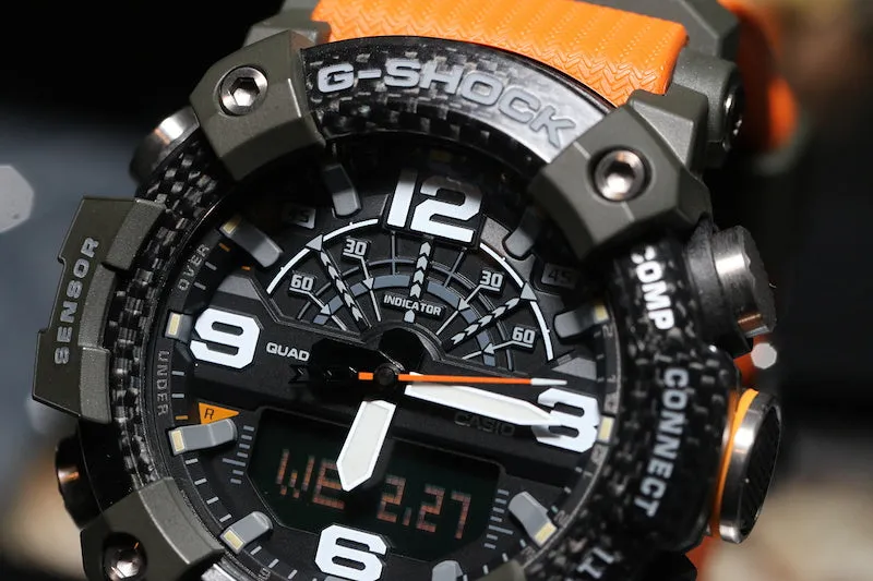 CASIO G-Shock GGB100-1A9 Orange Mudmaster Carbon Core Watch