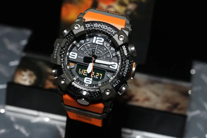 CASIO G-Shock GGB100-1A9 Orange Mudmaster Carbon Core Watch