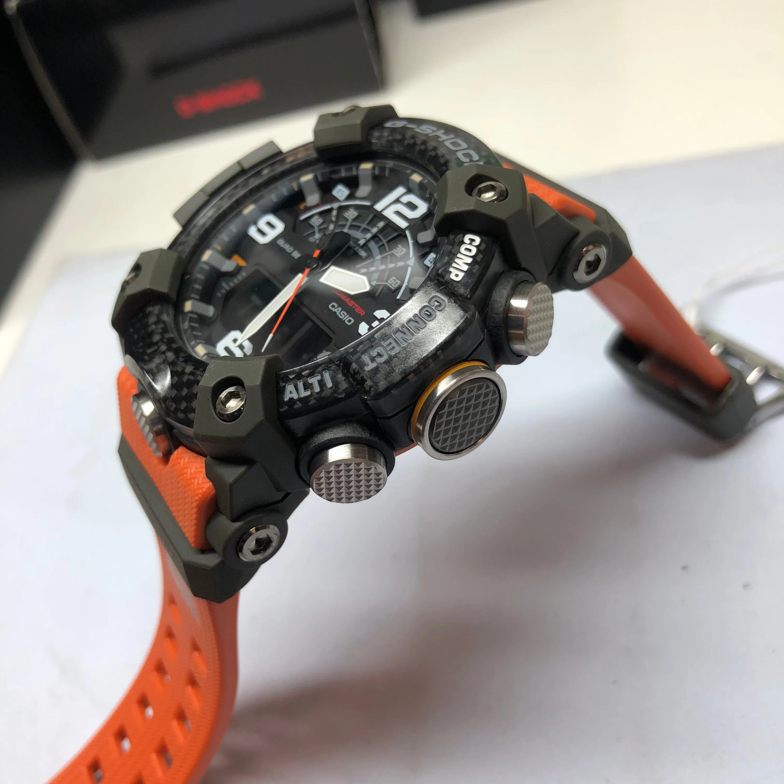 CASIO G-Shock GGB100-1A9 Orange Mudmaster Carbon Core Watch