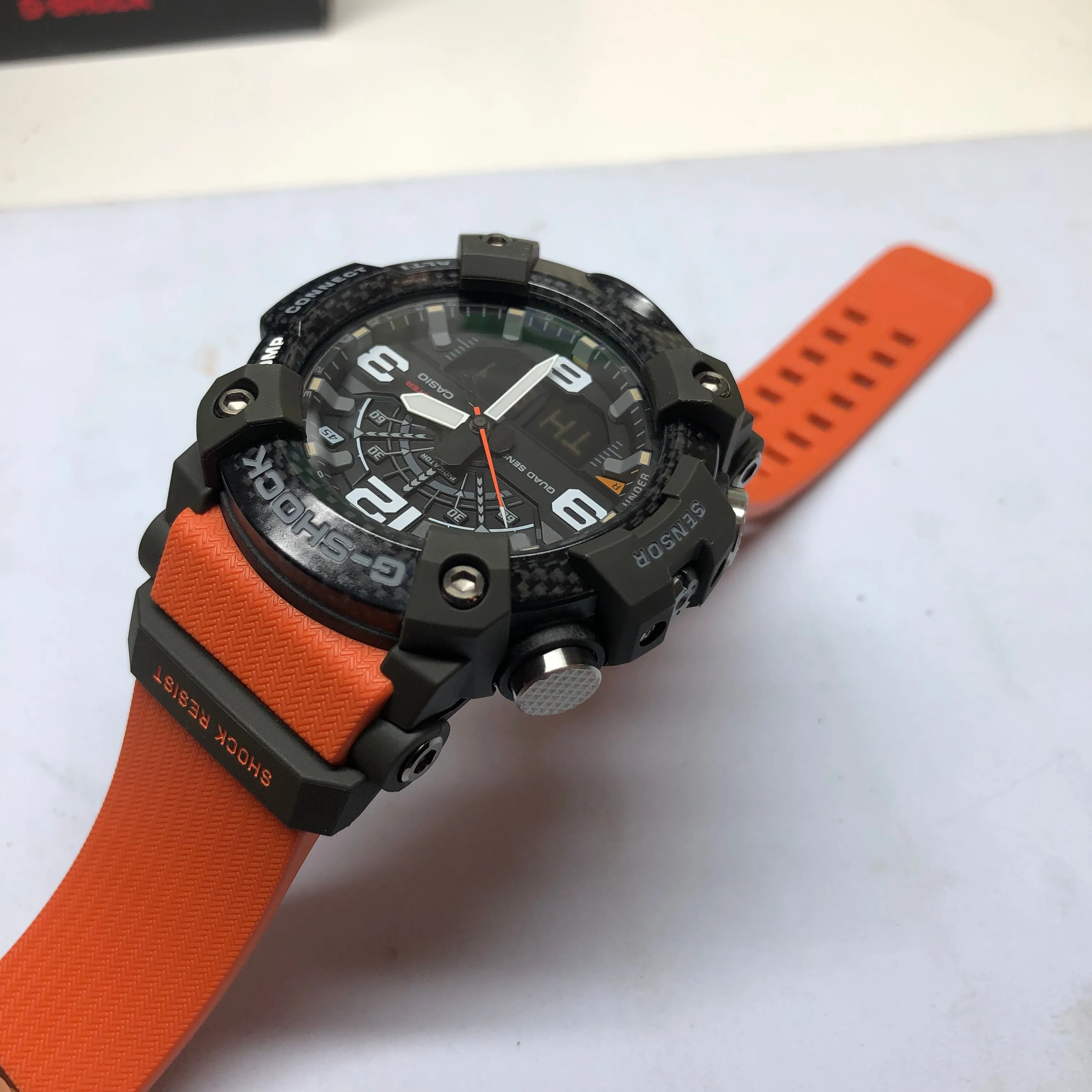 CASIO G-Shock GGB100-1A9 Orange Mudmaster Carbon Core Watch