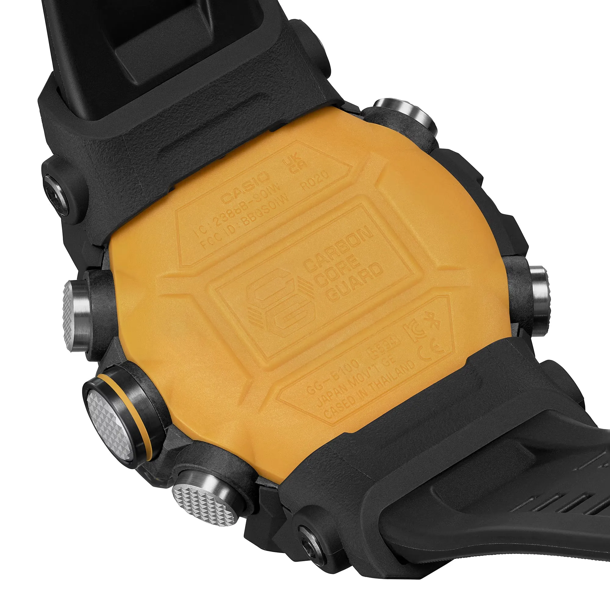 CASIO G-Shock GGB100Y-1A Yellow Black Mudmaster Pittsburgh Carbon Watch