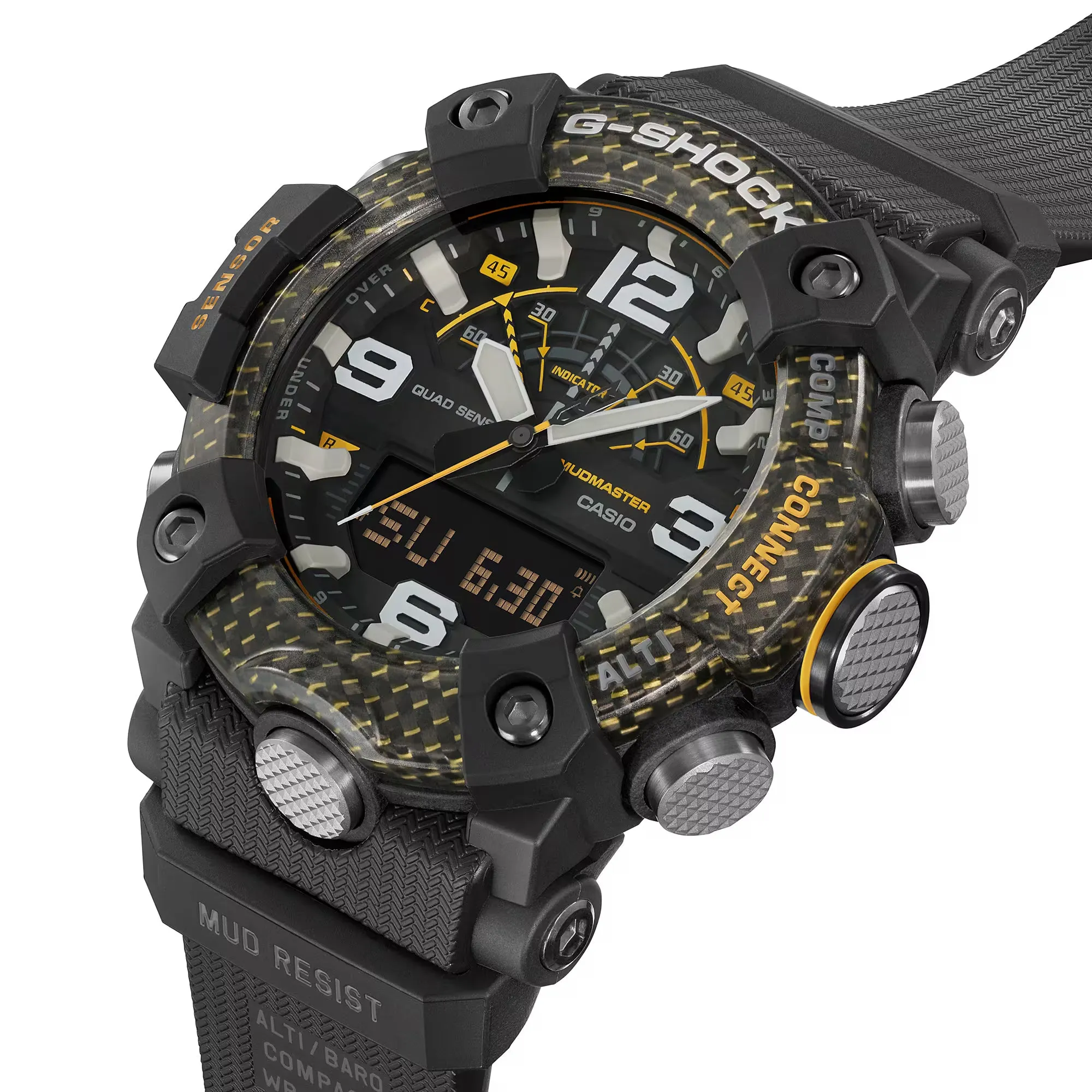 CASIO G-Shock GGB100Y-1A Yellow Black Mudmaster Pittsburgh Carbon Watch