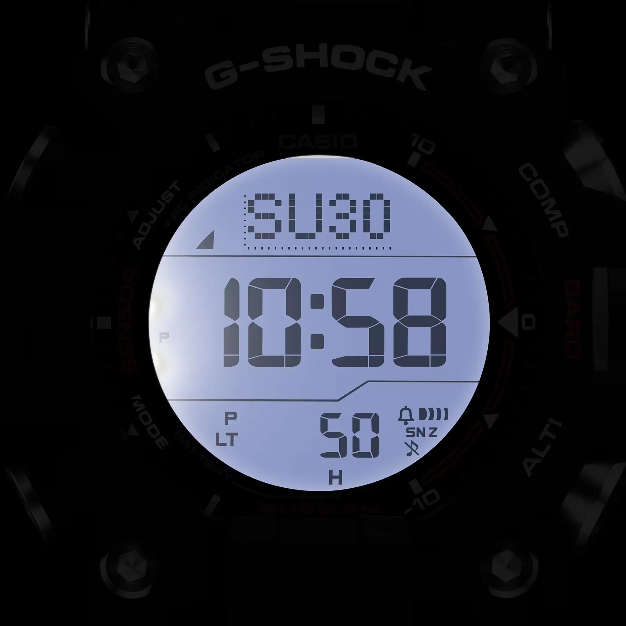 Casio G-Shock Mudman GW9500-1 Triple Sensor Solar-Powered Black Watch - Durable & Adventure-Ready