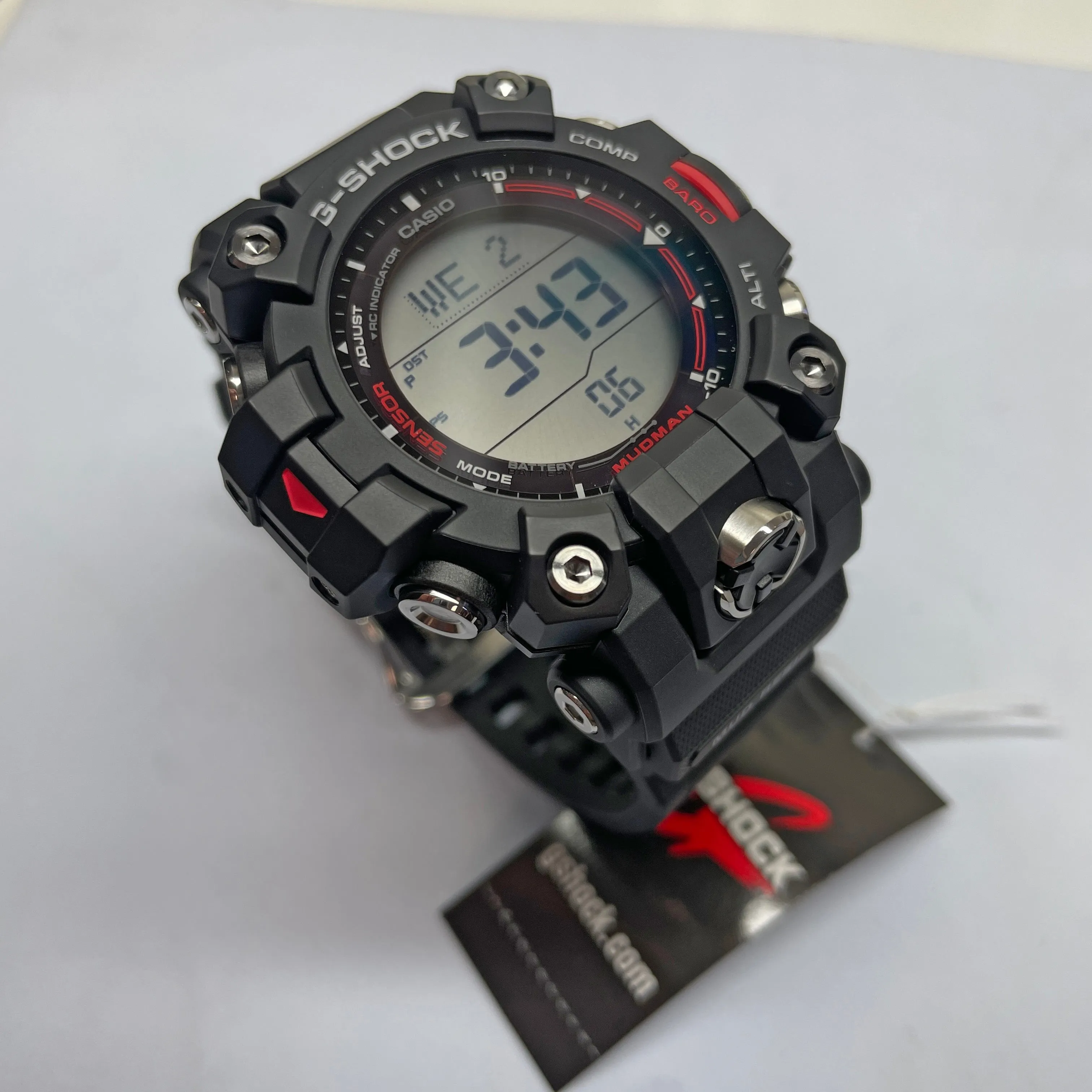 Casio G-Shock Mudman GW9500-1 Triple Sensor Solar-Powered Black Watch - Durable & Adventure-Ready