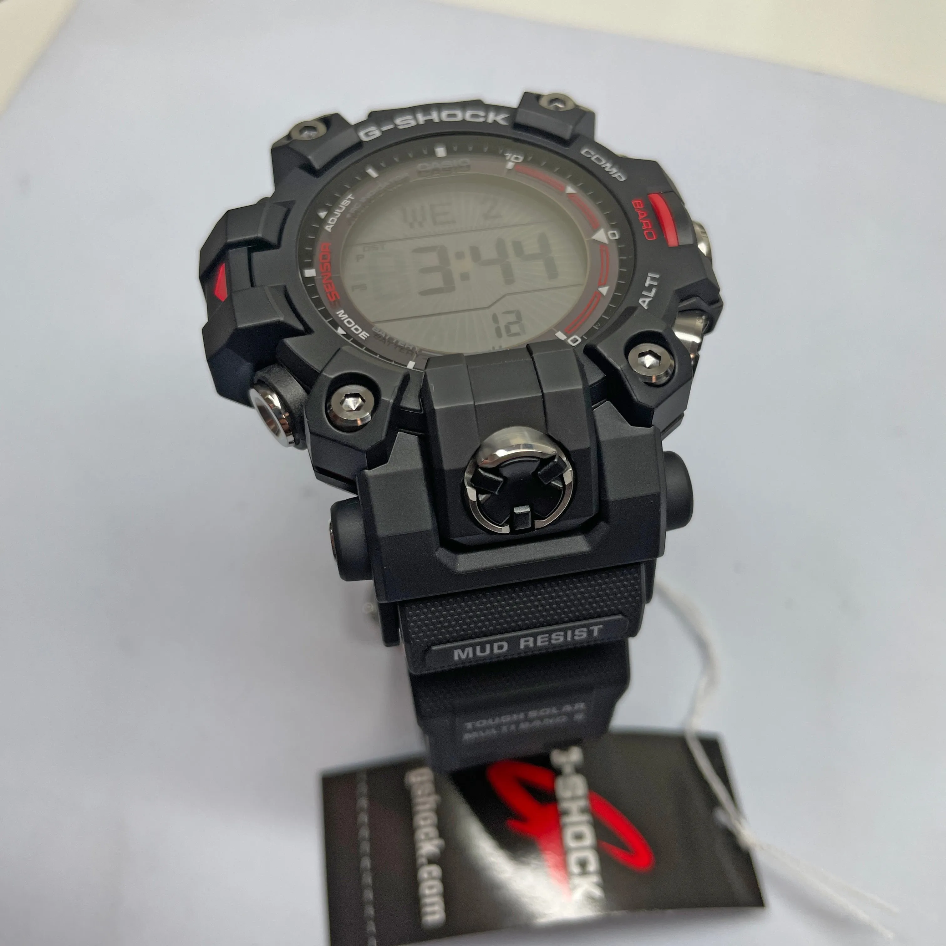 Casio G-Shock Mudman GW9500-1 Triple Sensor Solar-Powered Black Watch - Durable & Adventure-Ready