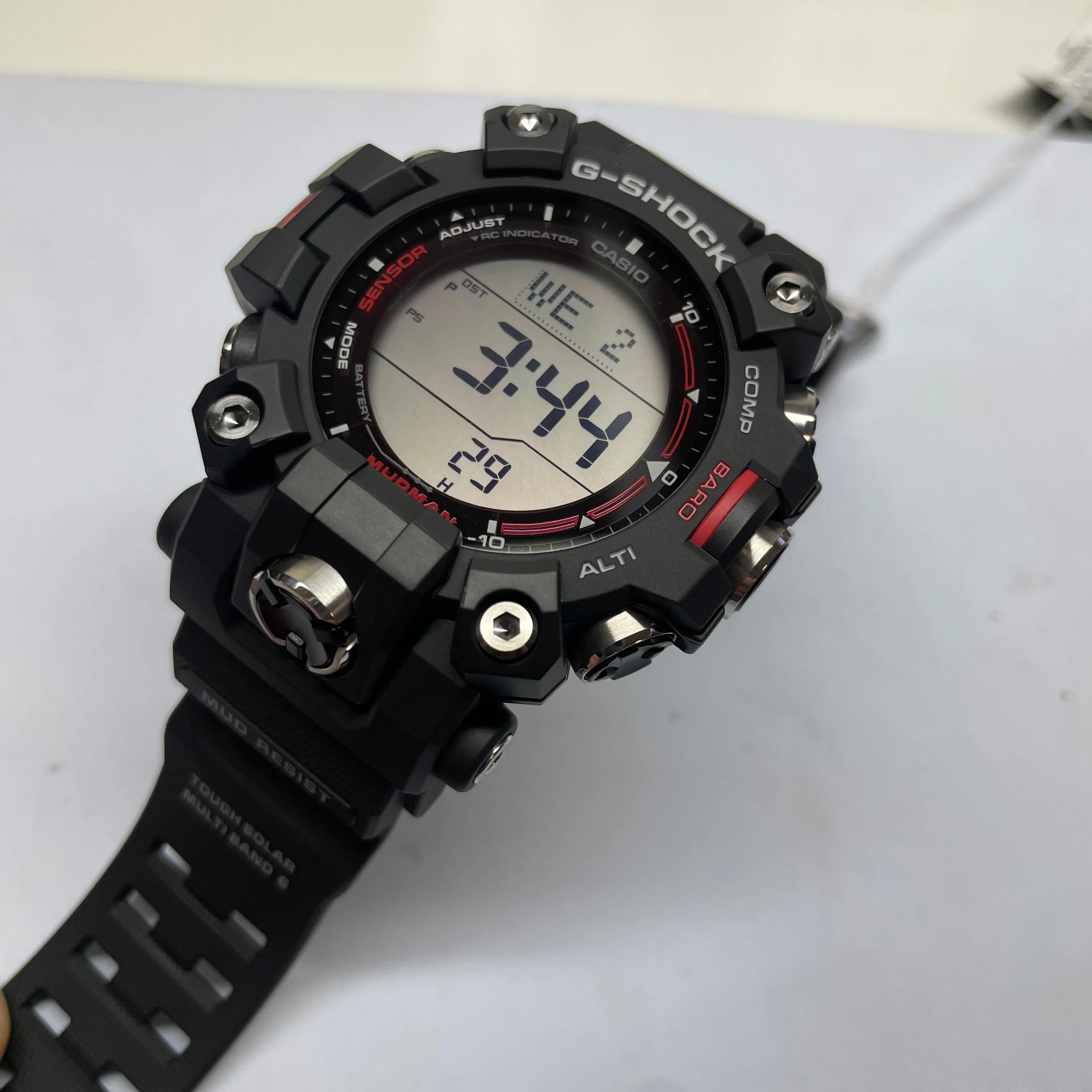 Casio G-Shock Mudman GW9500-1 Triple Sensor Solar-Powered Black Watch - Durable & Adventure-Ready