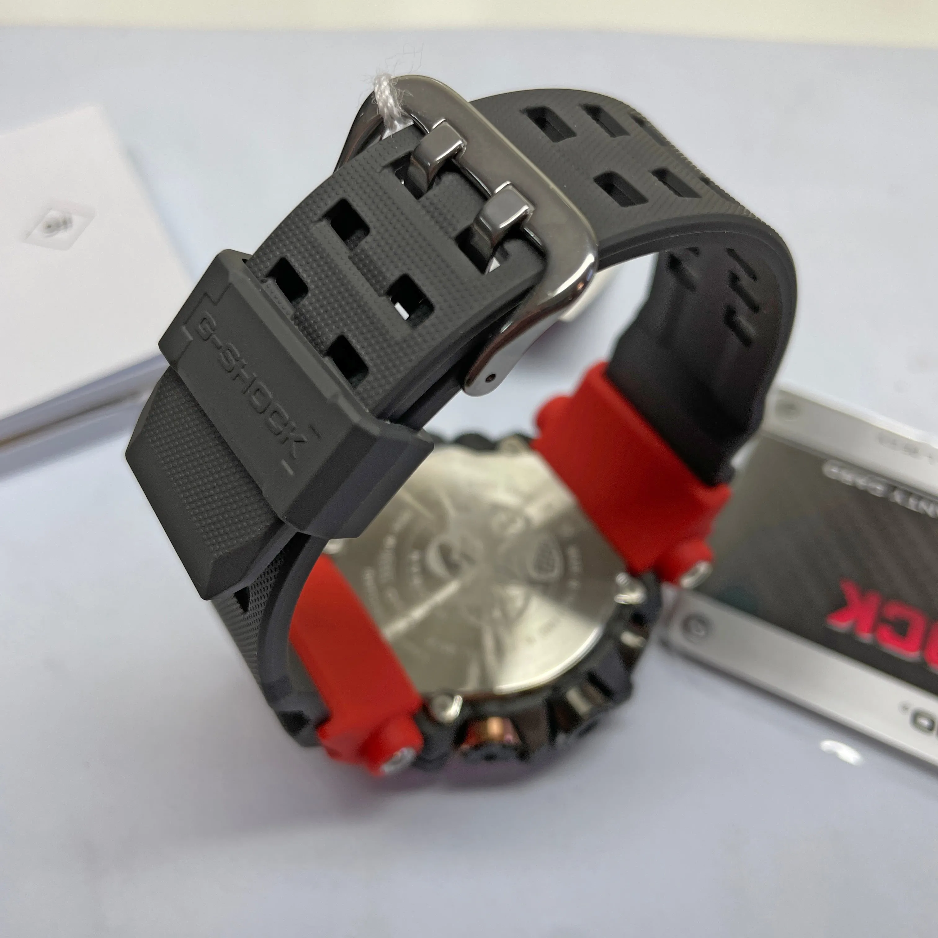 CASIO G-Shock Mudman GW9500-1A4 Watch - Triple Sensor, Solar-Powered, Red Orange