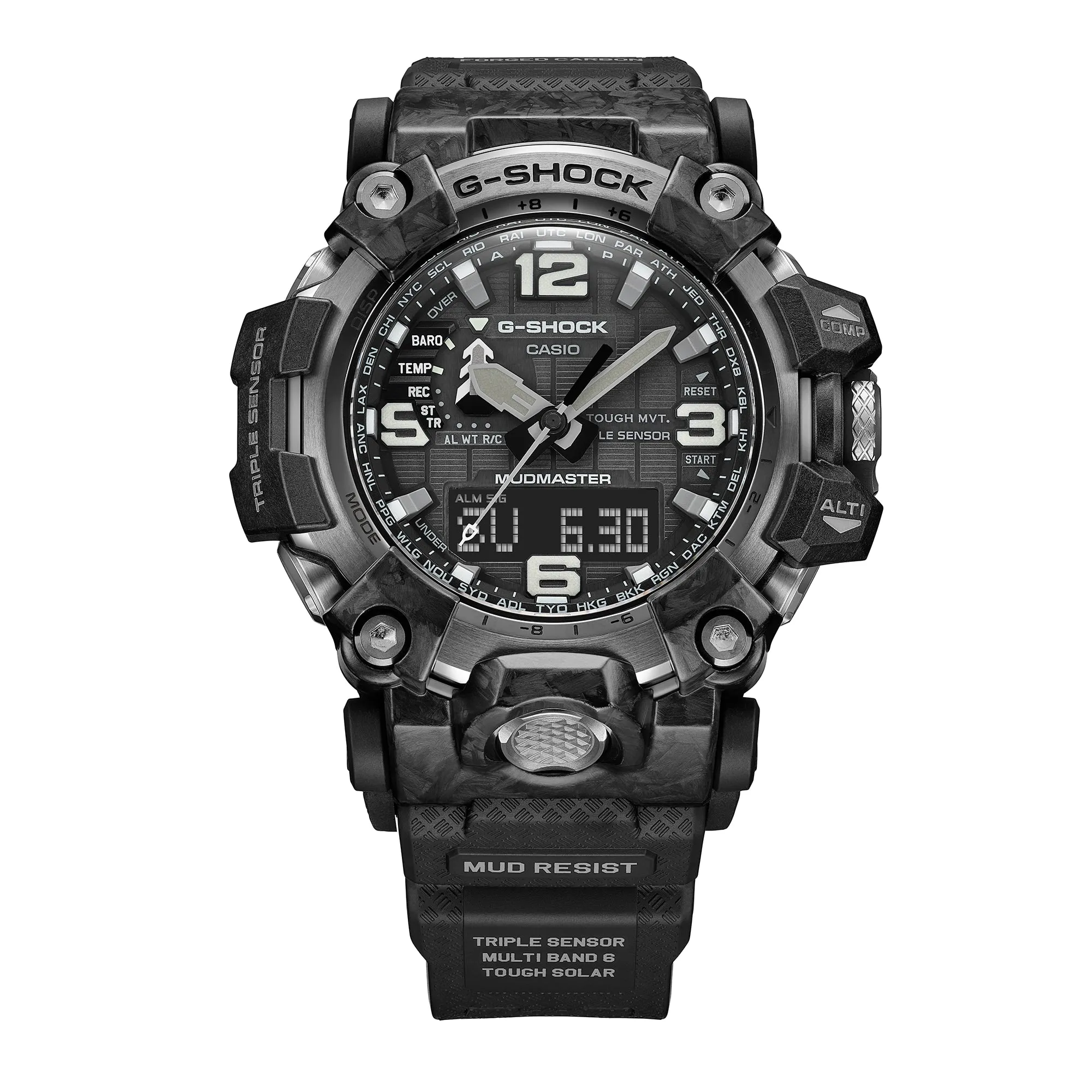 Certainly! Here’s an optimized title for the product:

**Casio G-Shock GWG2000-1A1 Mudmaster Carbon Fiber Triple Sensor Tactical Watch - Durable Black Design**