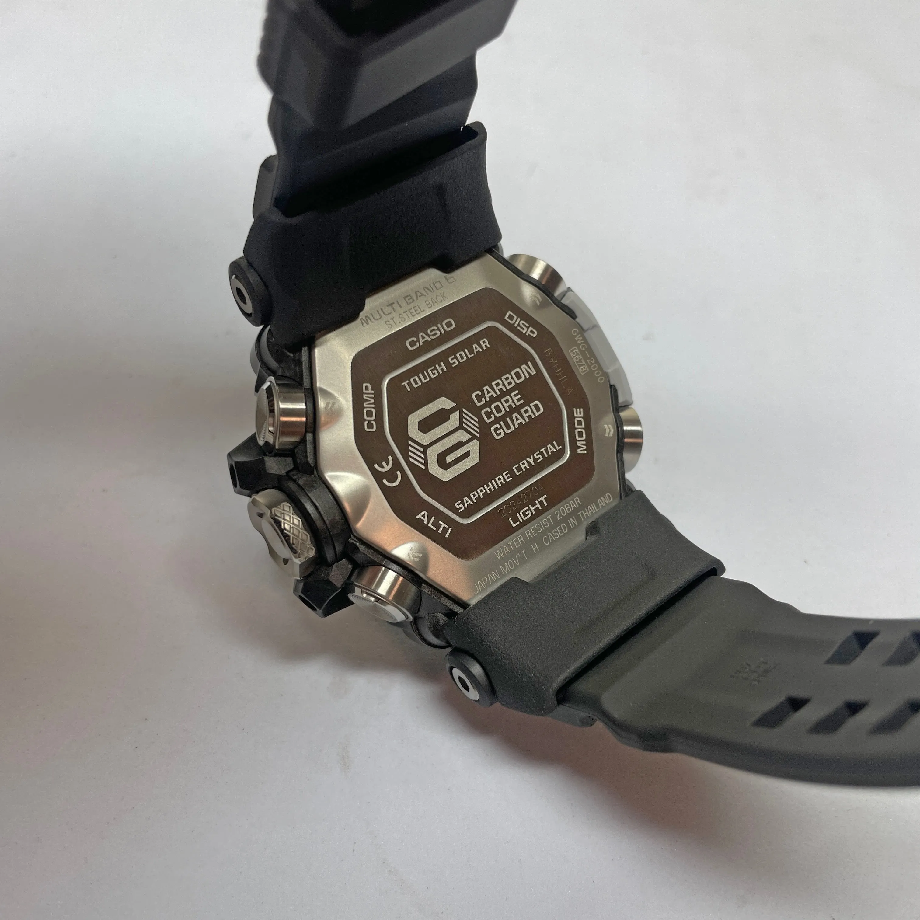 Certainly! Here’s an optimized title for the product:

**Casio G-Shock GWG2000-1A1 Mudmaster Carbon Fiber Triple Sensor Tactical Watch - Durable Black Design**