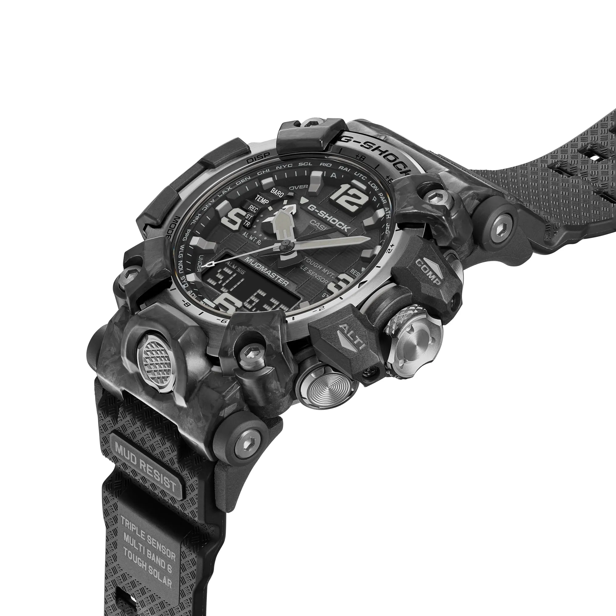 Certainly! Here’s an optimized title for the product:

**Casio G-Shock GWG2000-1A1 Mudmaster Carbon Fiber Triple Sensor Tactical Watch - Durable Black Design**