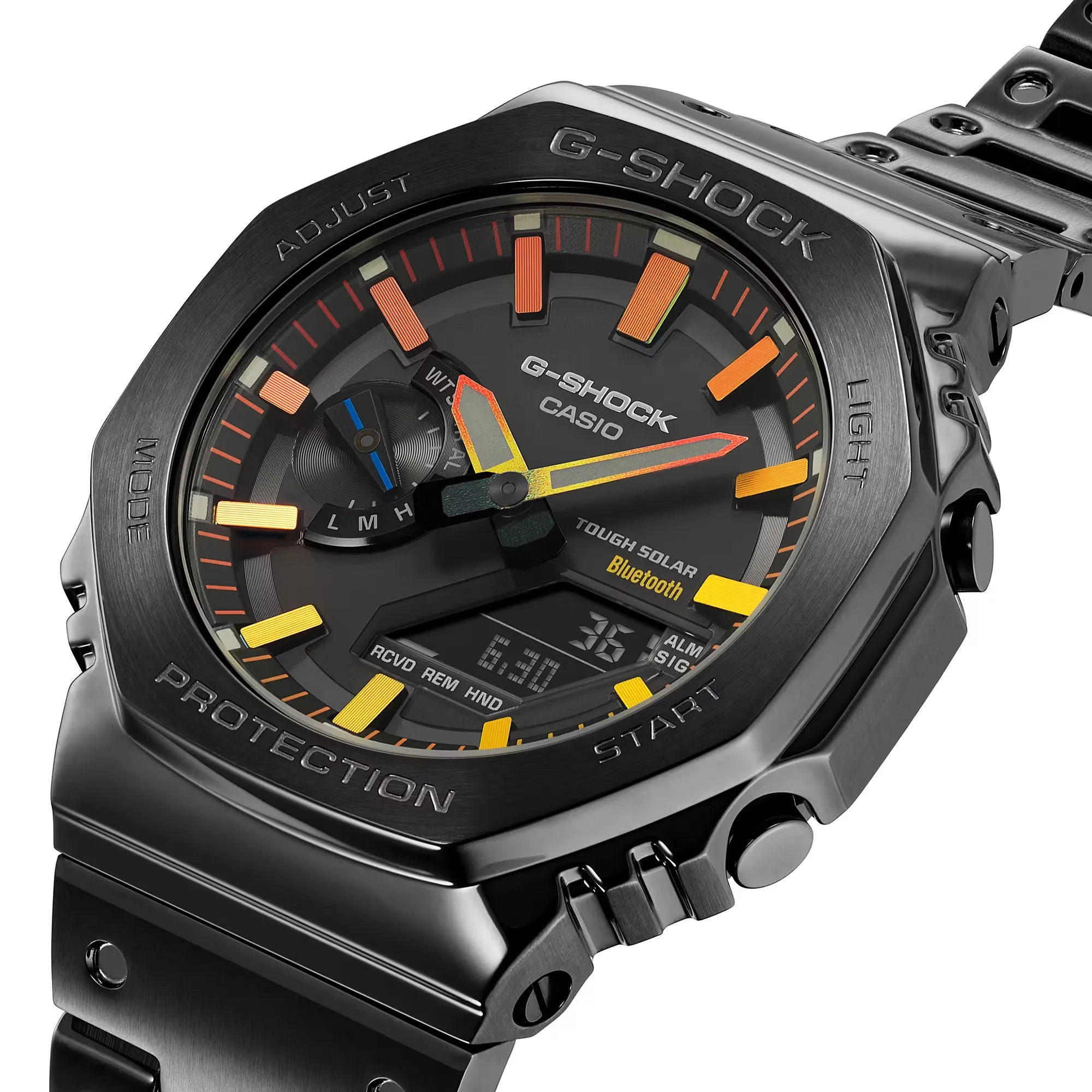 Casio G-Shock Polychromatic Rainbow Black Solar Bluetooth 2100 CasiOak GMB2100BPC-1A