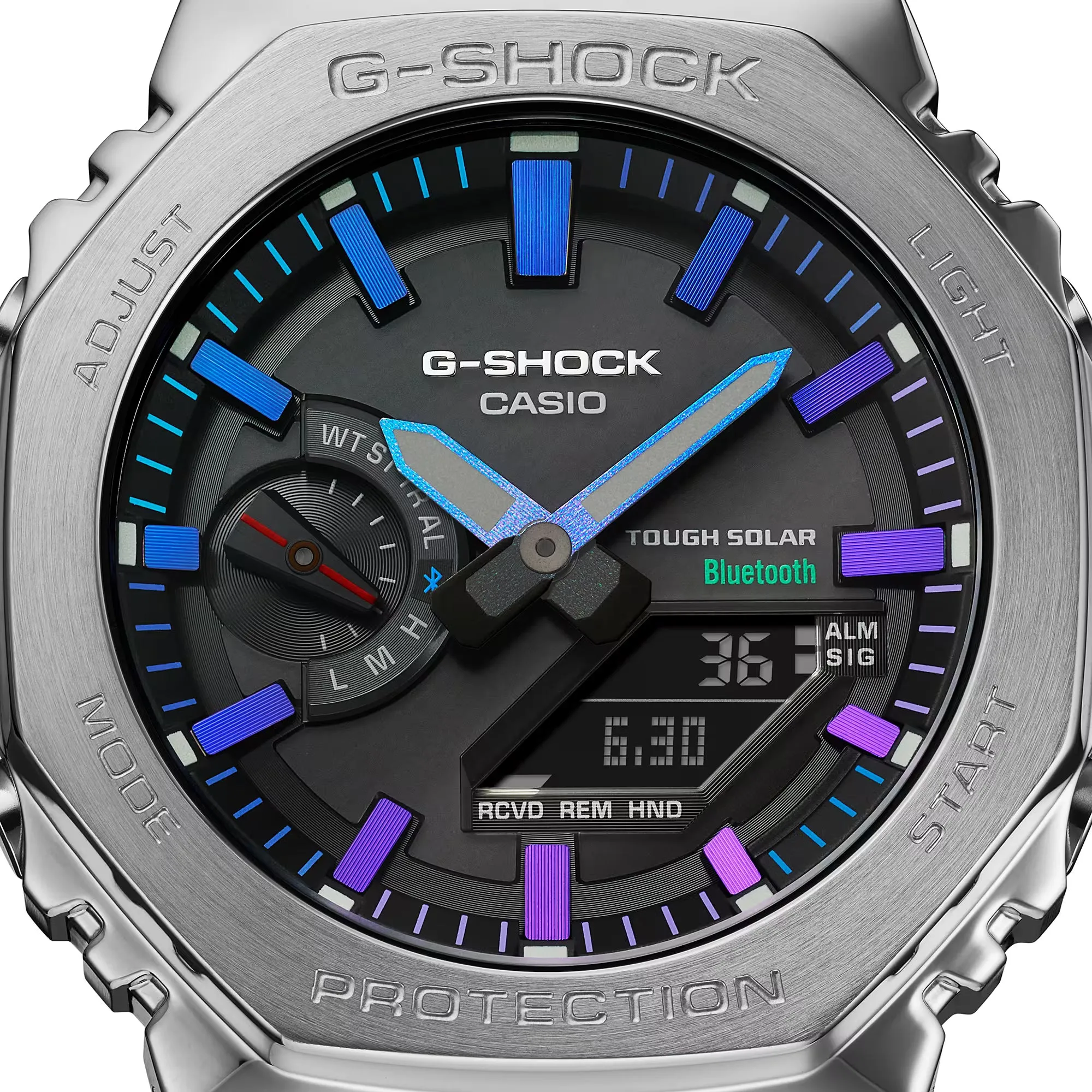 Casio G-Shock Polychromatic Rainbow Steel Solar Bluetooth 2100 CasiOak GMB2100PC-1A