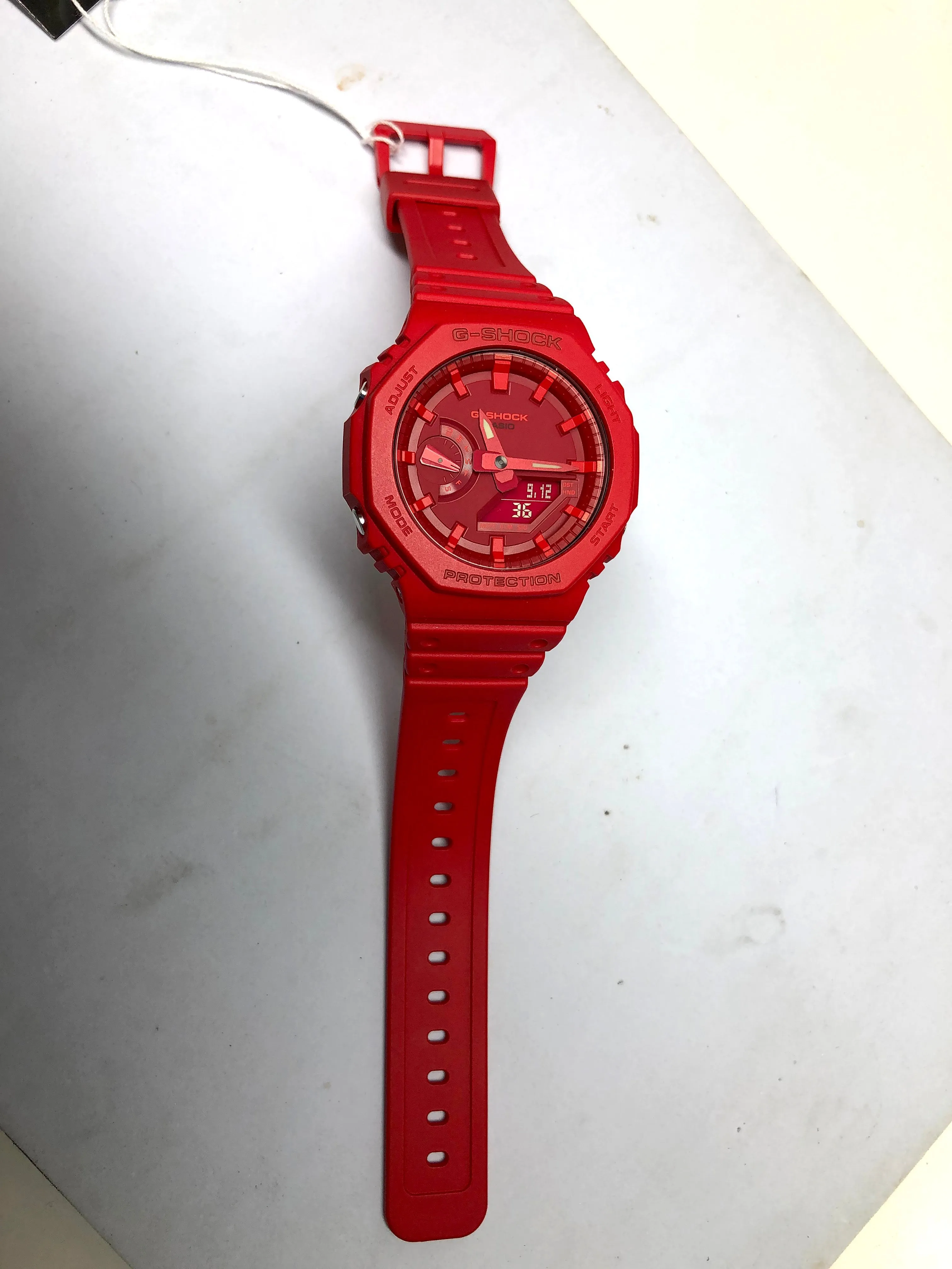 Casio G-Shock Red CasiOak Carbon Core Guard 2100 Series GA2100-4A