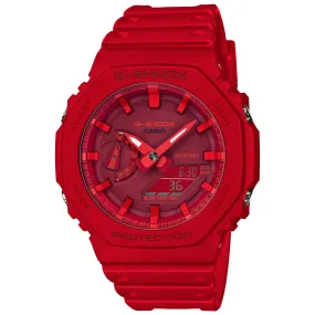 Casio G-Shock Red CasiOak Carbon Core Guard 2100 Series GA2100-4A