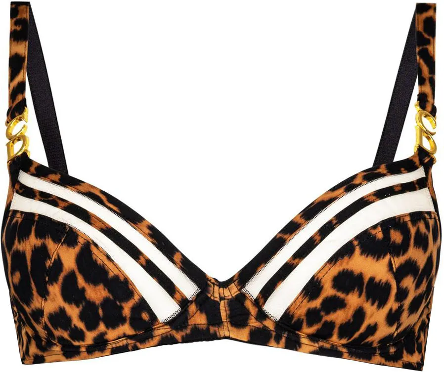 Christian Dior Fall 2000 Runway Leopard Bra Top