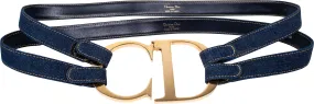 Christian Dior Iconic Giant CD Denim Belt