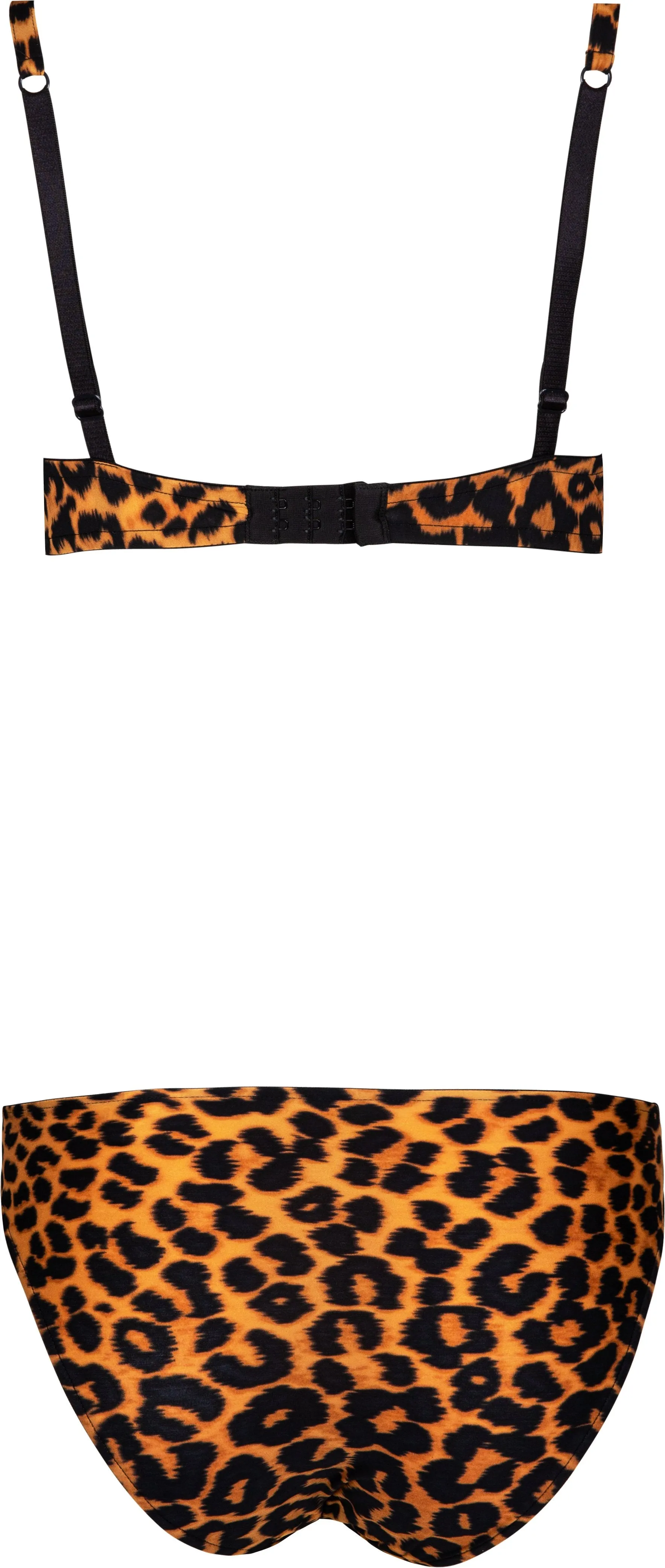 Christian Dior Leopard Print Embellished Logo Bikini