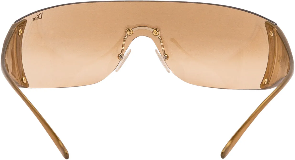 Christian Dior Ski 6 Gold Logo Sunglasses