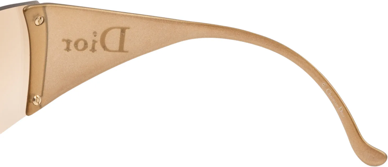 Christian Dior Ski 6 Gold Logo Sunglasses