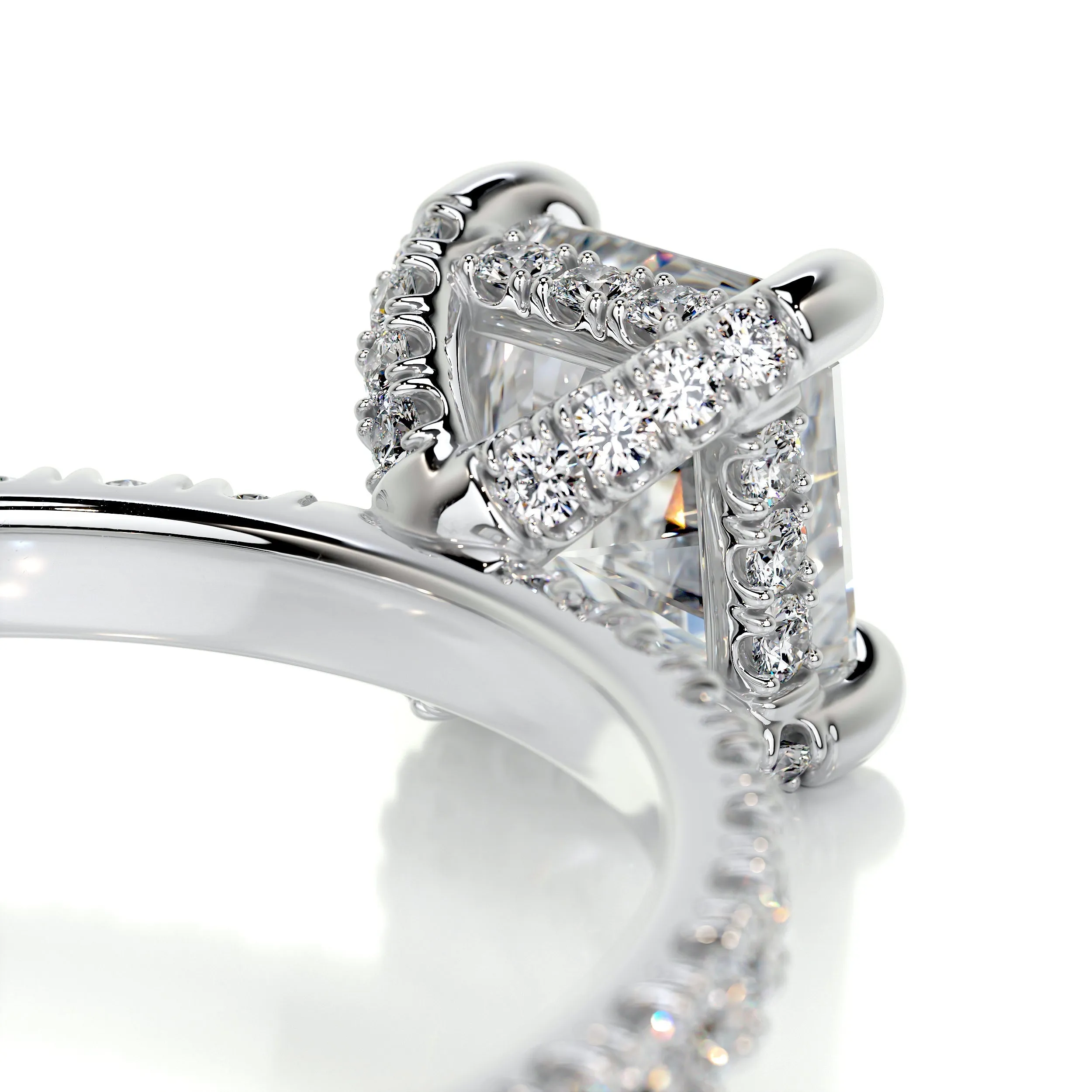 Deborah Moissanite & Diamonds Ring -Platinum