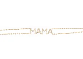 Diamond Pavé Double Chain Personalized Bracelet