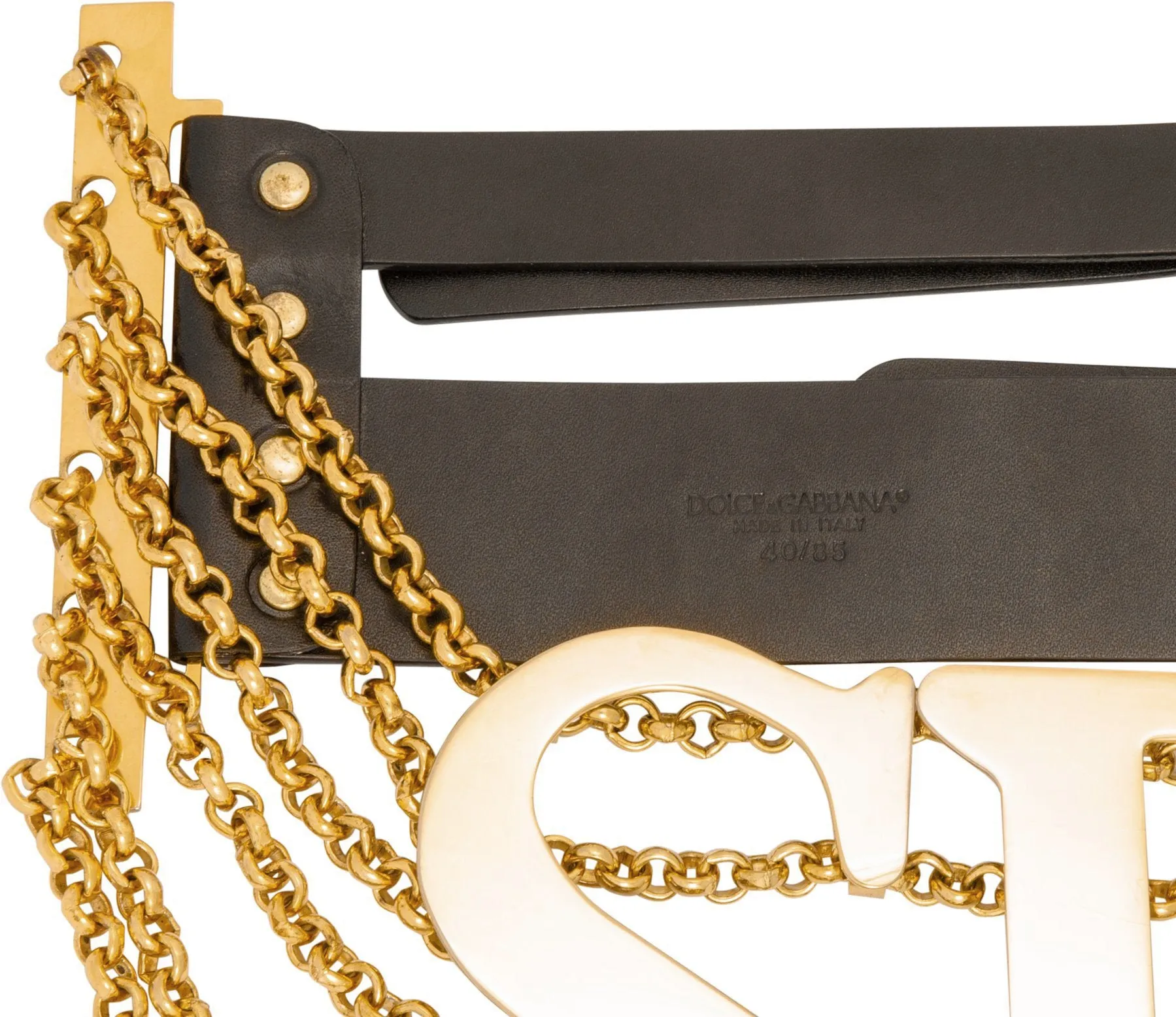 Dolce & Gabbana Spring 2003 Giant Gold Chain Belt