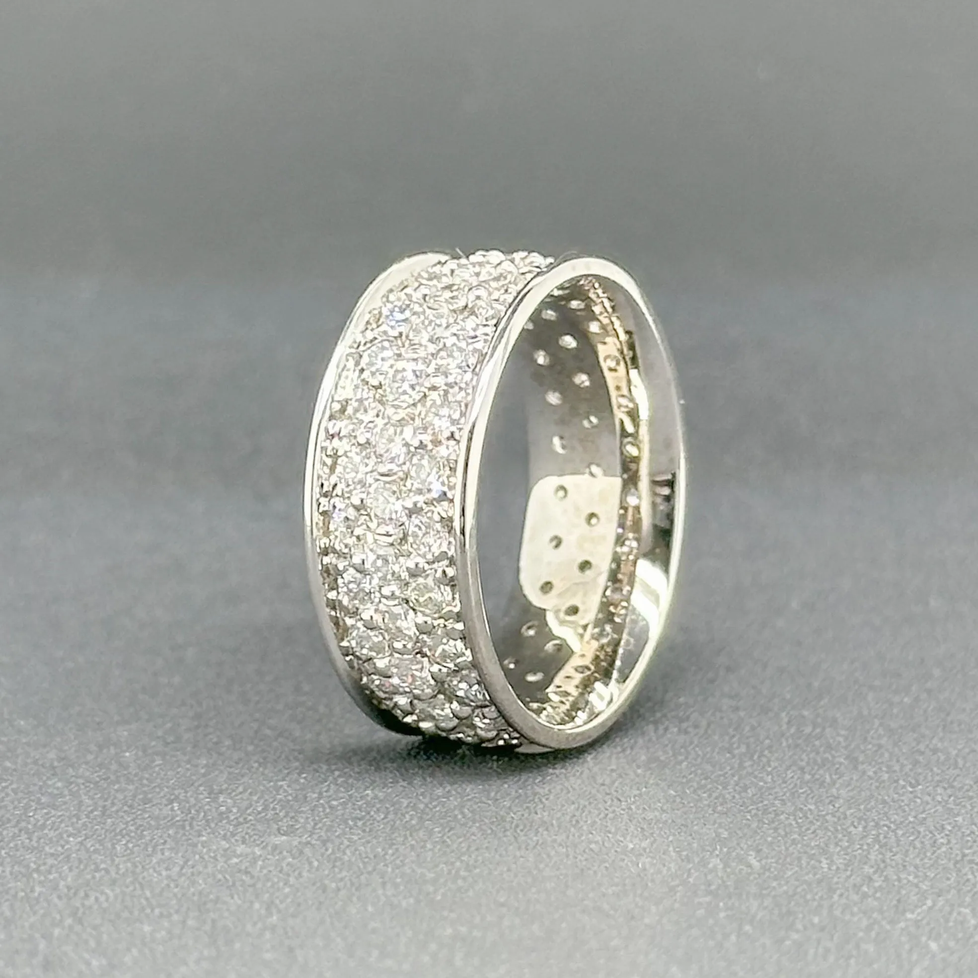 Estate 14K W Gold 2.81cttw G-H/SI1 Diamond Eternity Ring