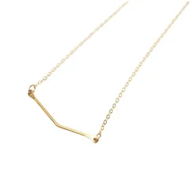 Esther Chevron Necklace in Gold