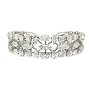 Etho Maria 18K White Gold Diamond Cuff Bracelet