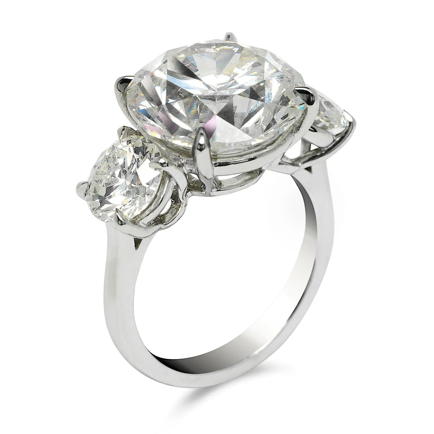 FEMI 11 CARAT ROUND CUT G COLOR VS2 CLARITY DIAMOND ENGAGEMENT RING PLATINUM CERTIFIED 9 CT G VS2 BY MIKE NEKTA