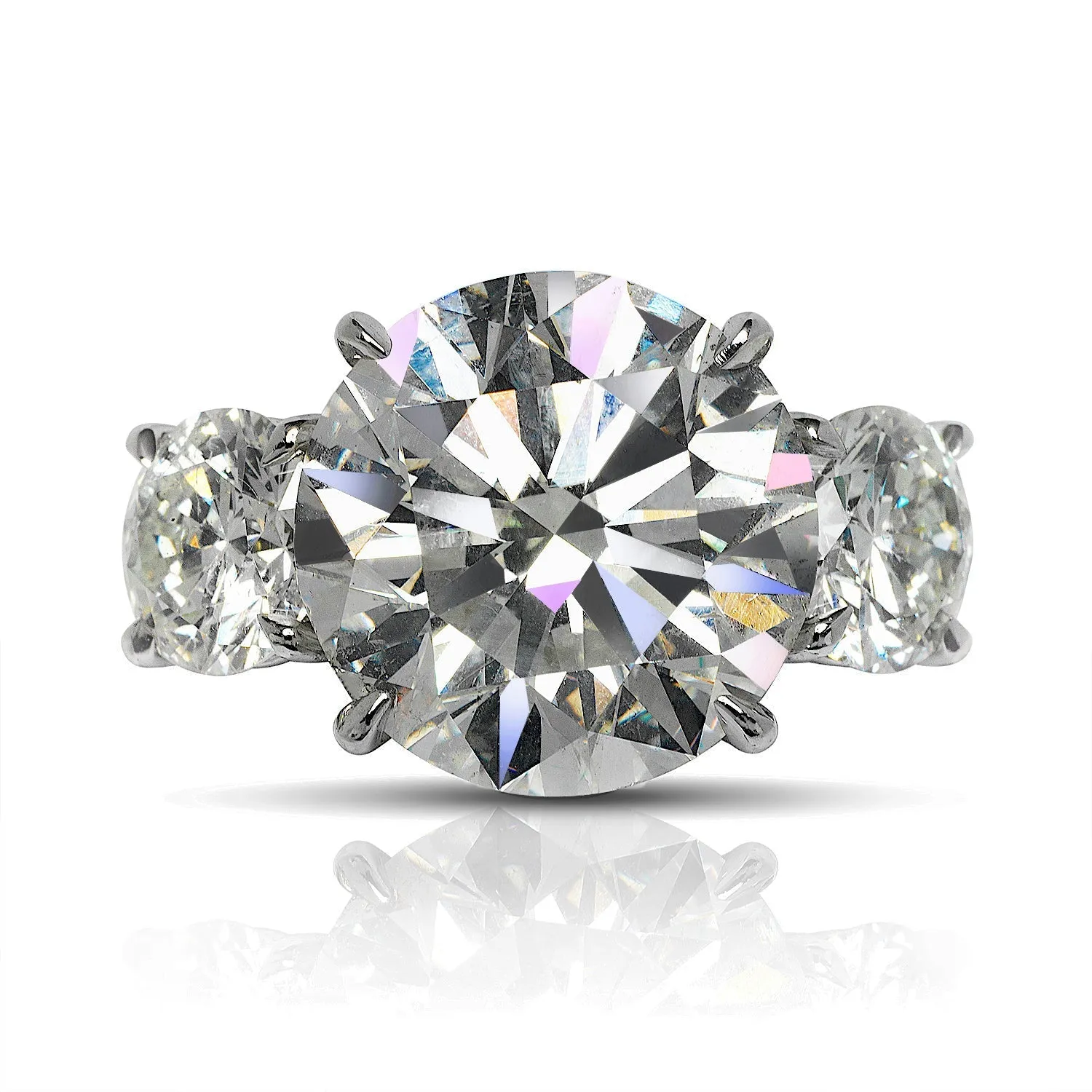 FEMI 11 CARAT ROUND CUT G COLOR VS2 CLARITY DIAMOND ENGAGEMENT RING PLATINUM CERTIFIED 9 CT G VS2 BY MIKE NEKTA